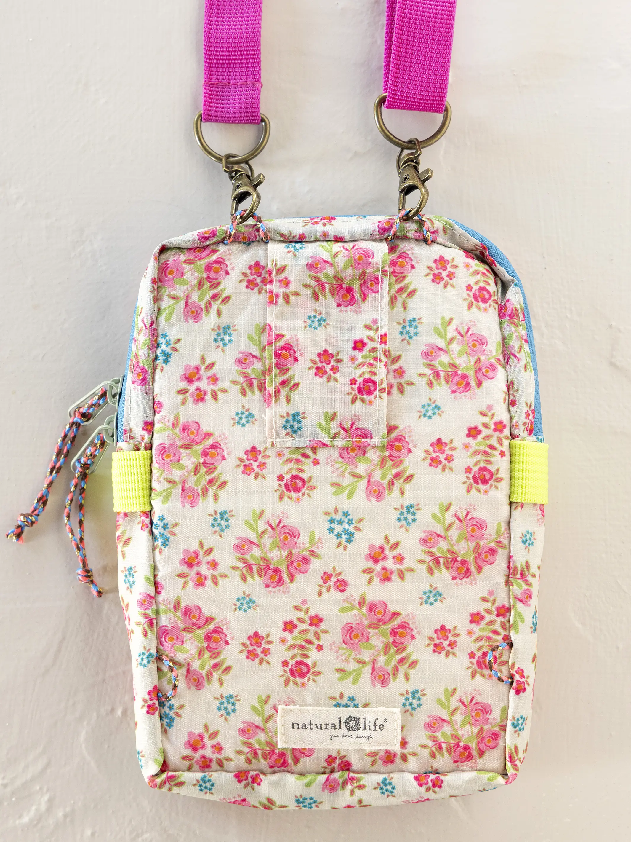 8-in-1 Pocket Crossbody - Pink Bouquet - Image 5