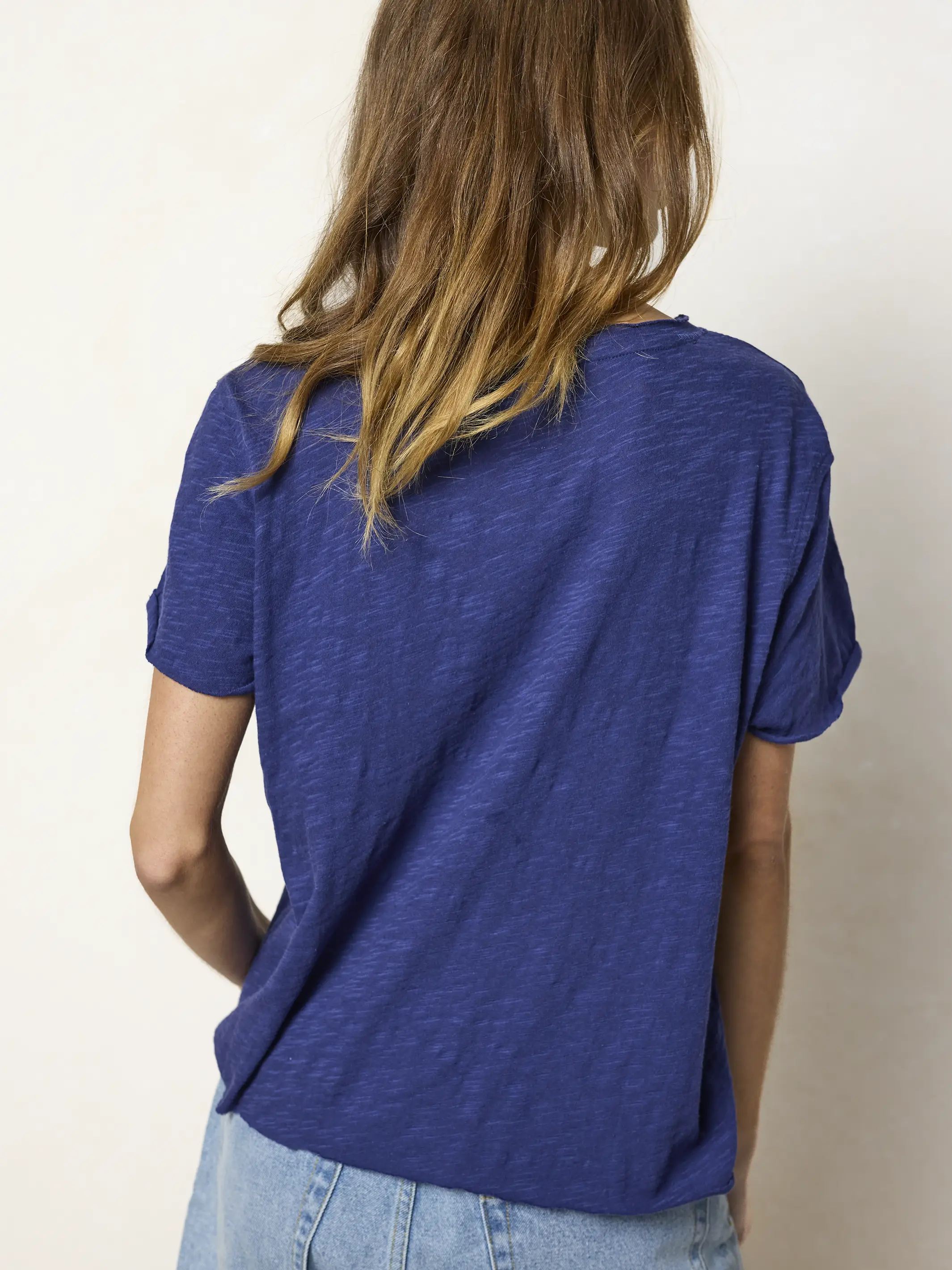 Aiden Cotton Tee - Tropic Bandana Navy - Image 3