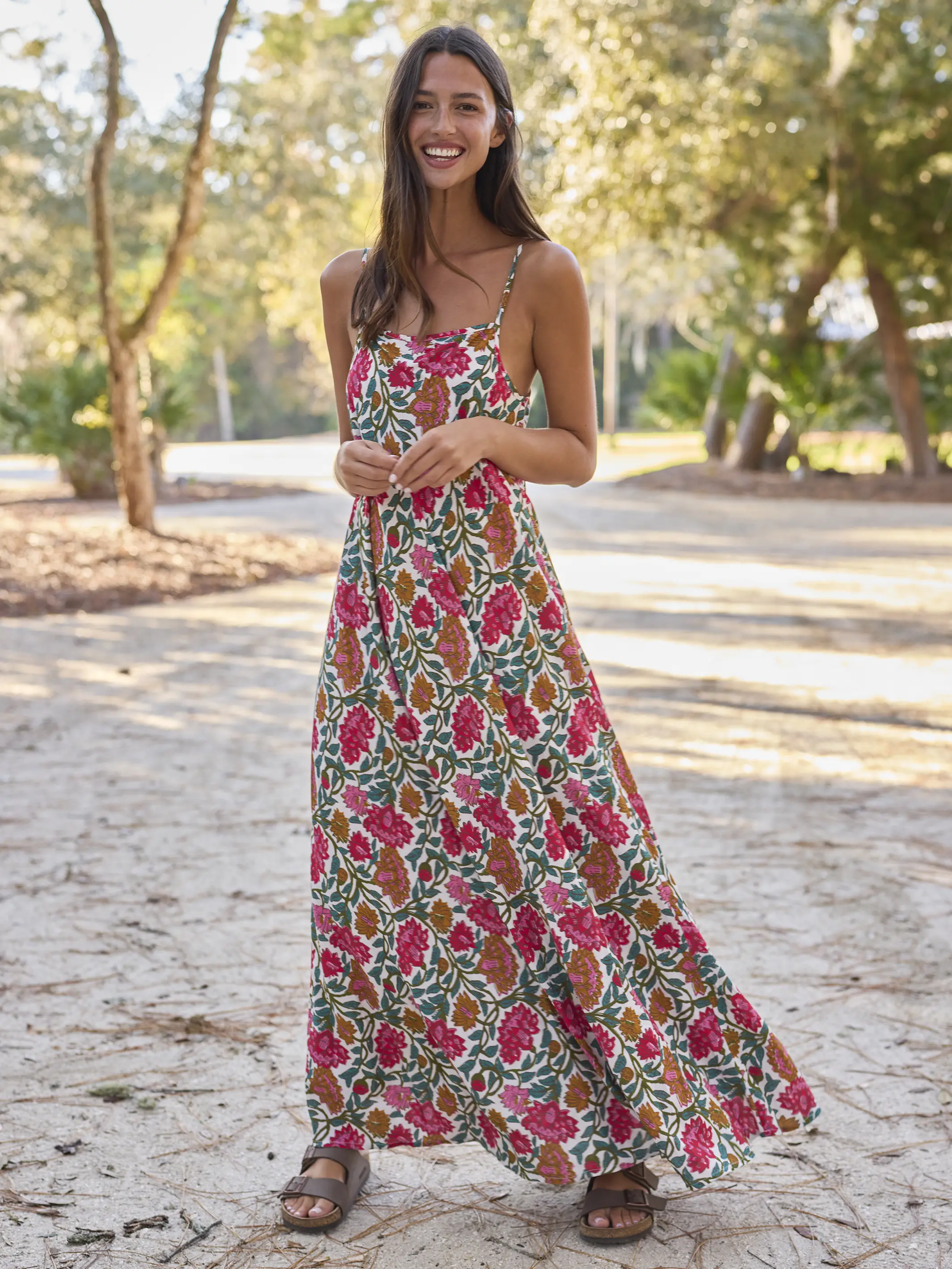 Amellia Maxi Dress - Lush Zinnias - Image 3