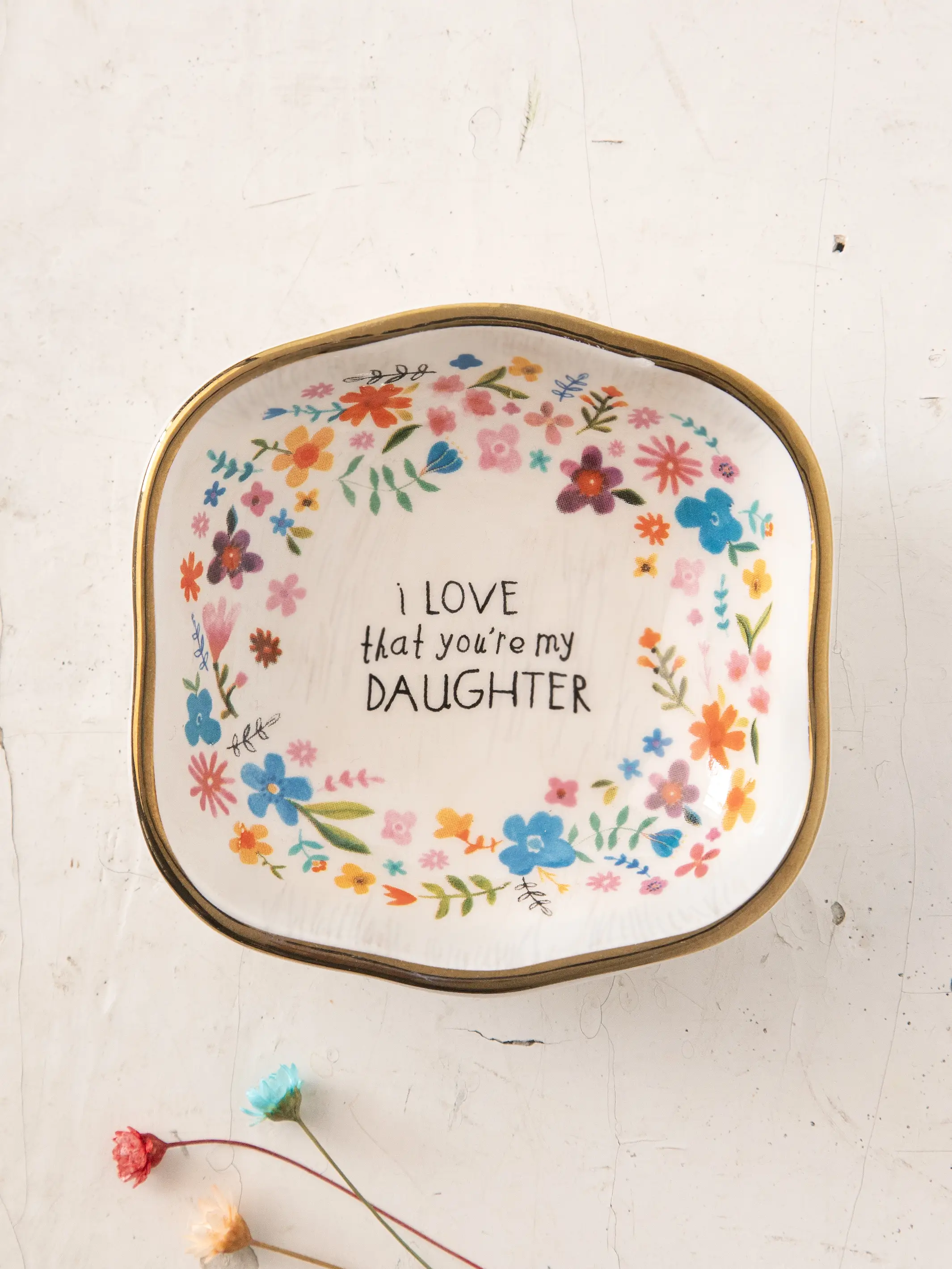 Antiqued Trinket Bowl - Daughter - Image 2