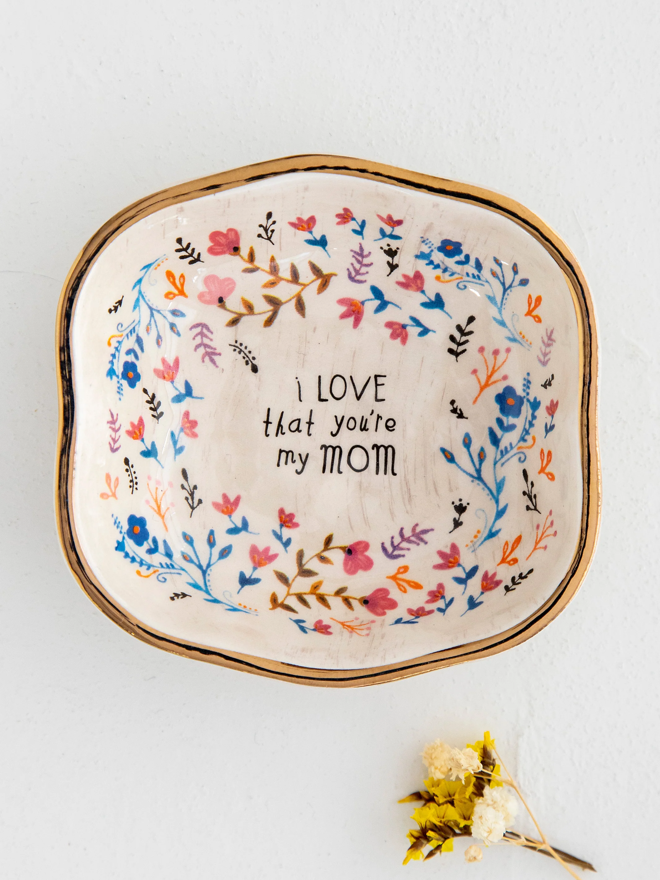Antiqued Trinket Bowl - Mom - Image 2