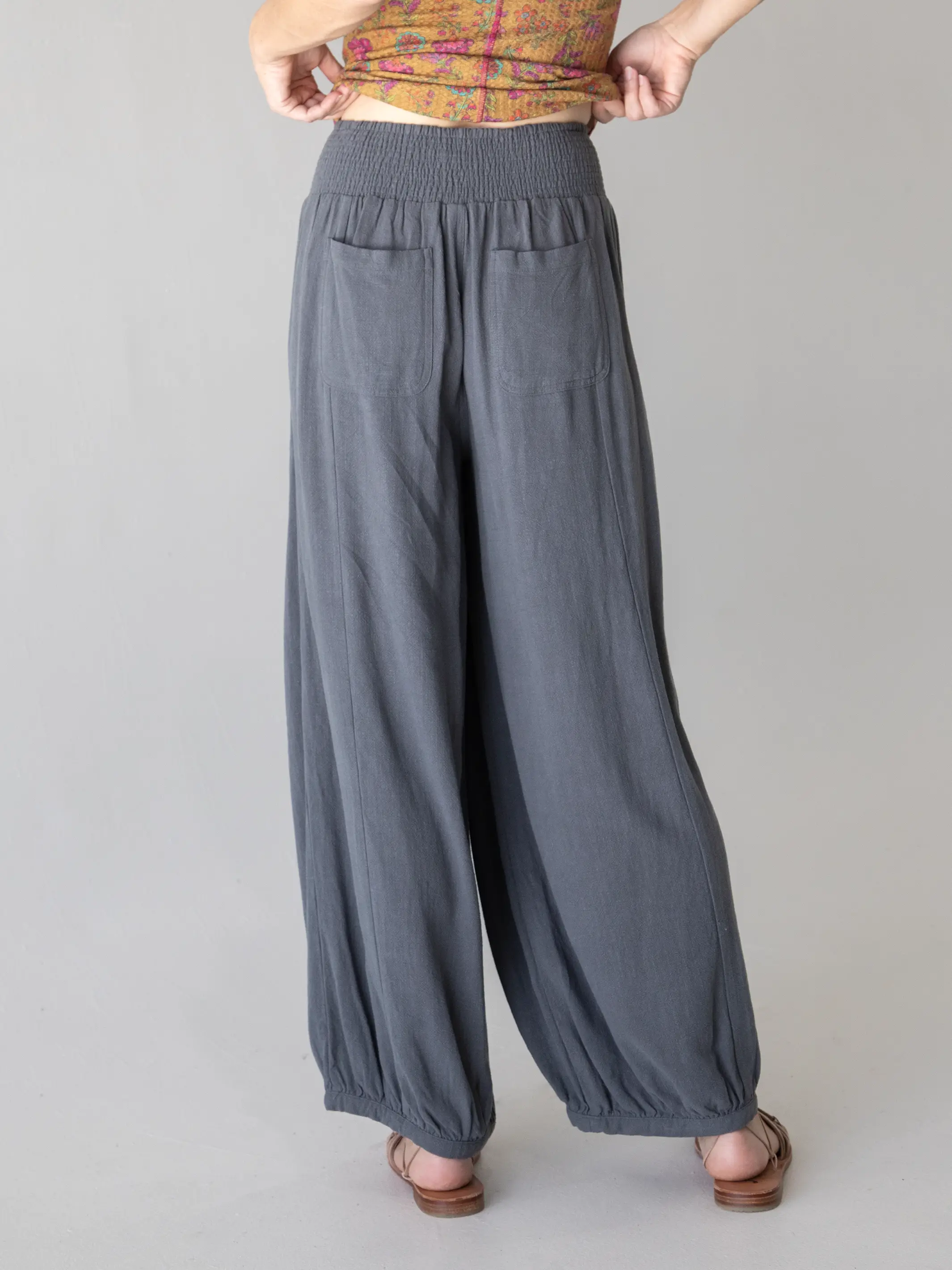 Around The Town Pants - Dark Blue Grey - Image 3
