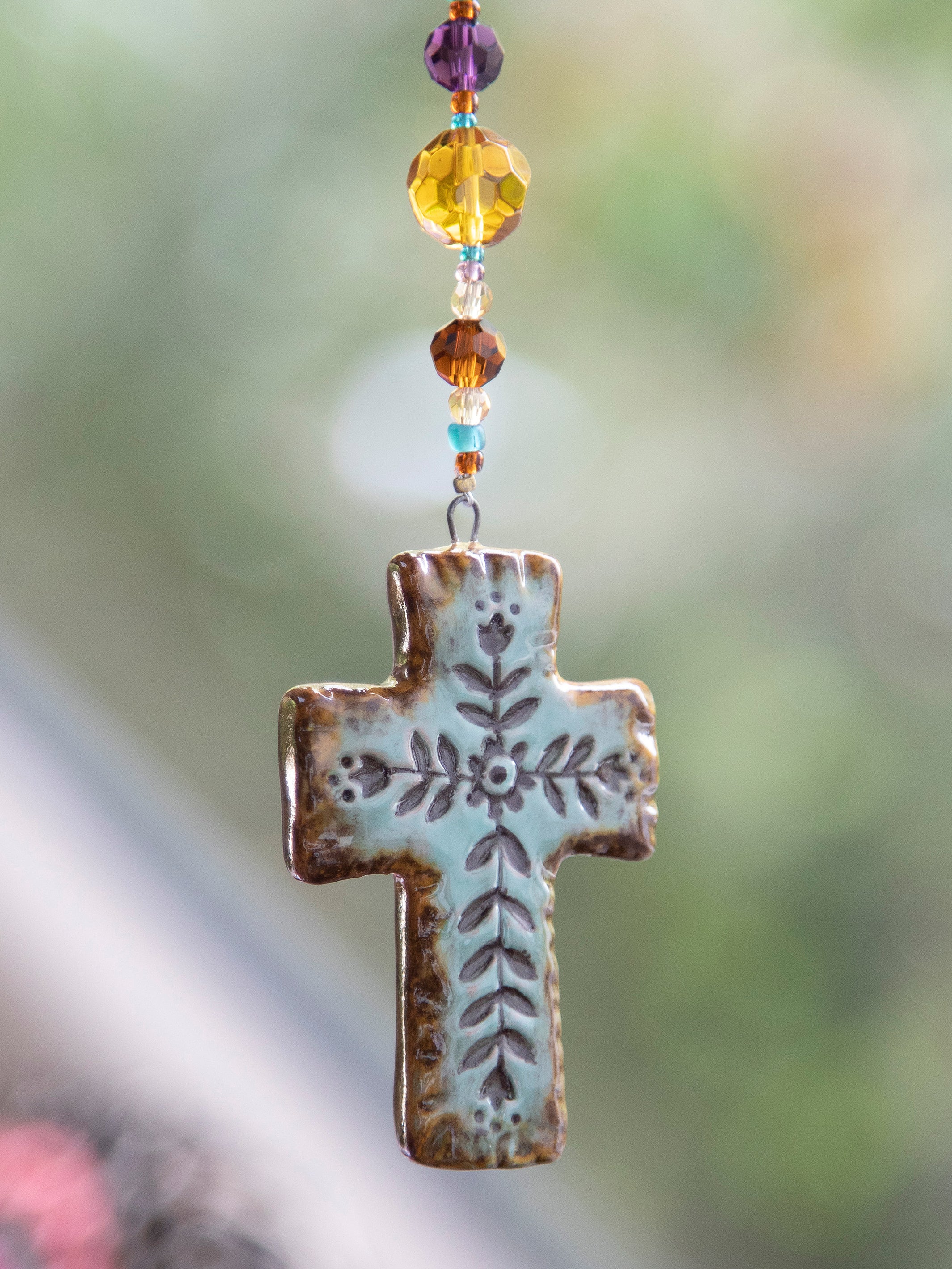 Artisan Cross Car Charm - Image 3