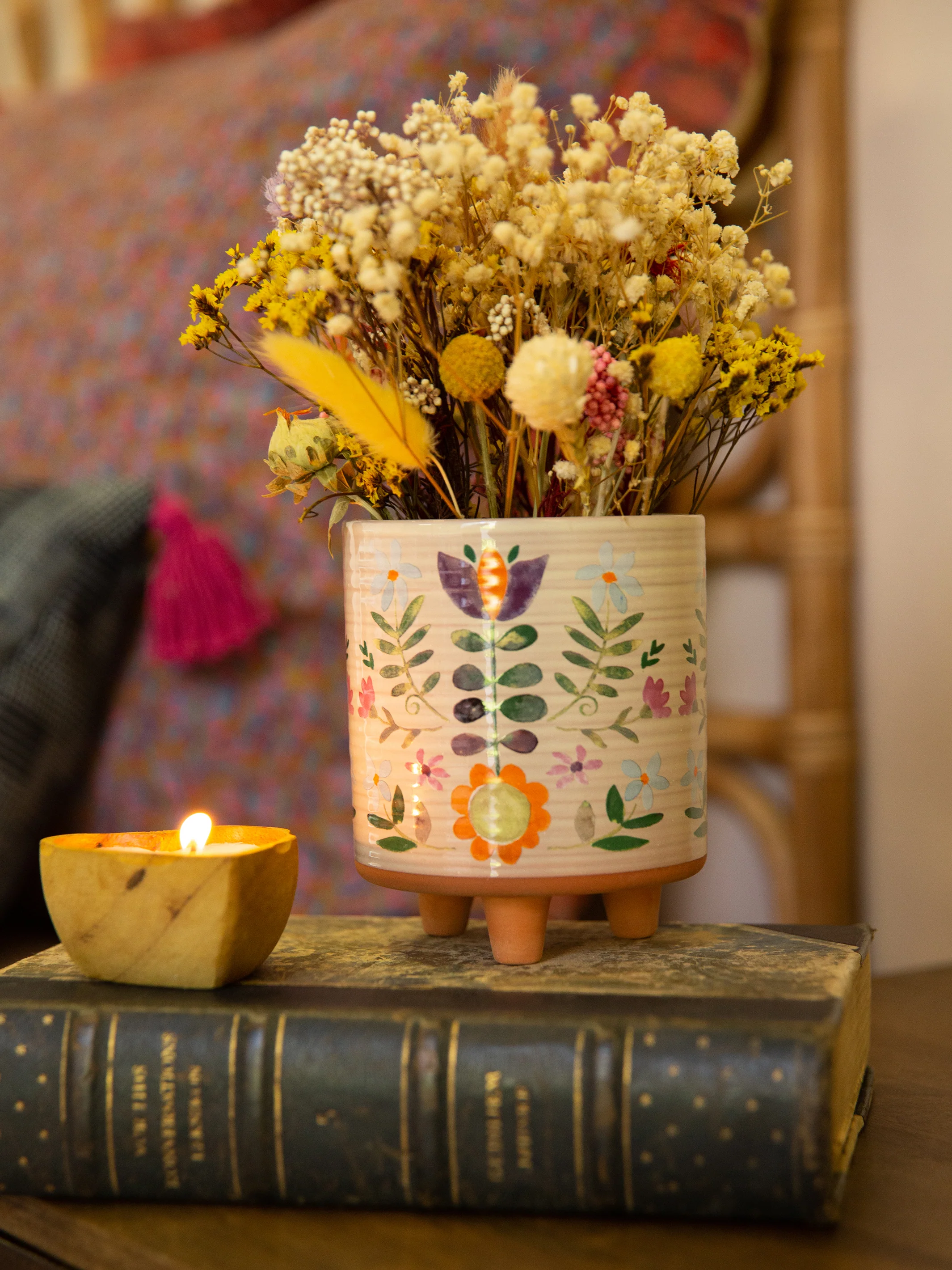 Artisan Planter - Folk Flower - Image 5