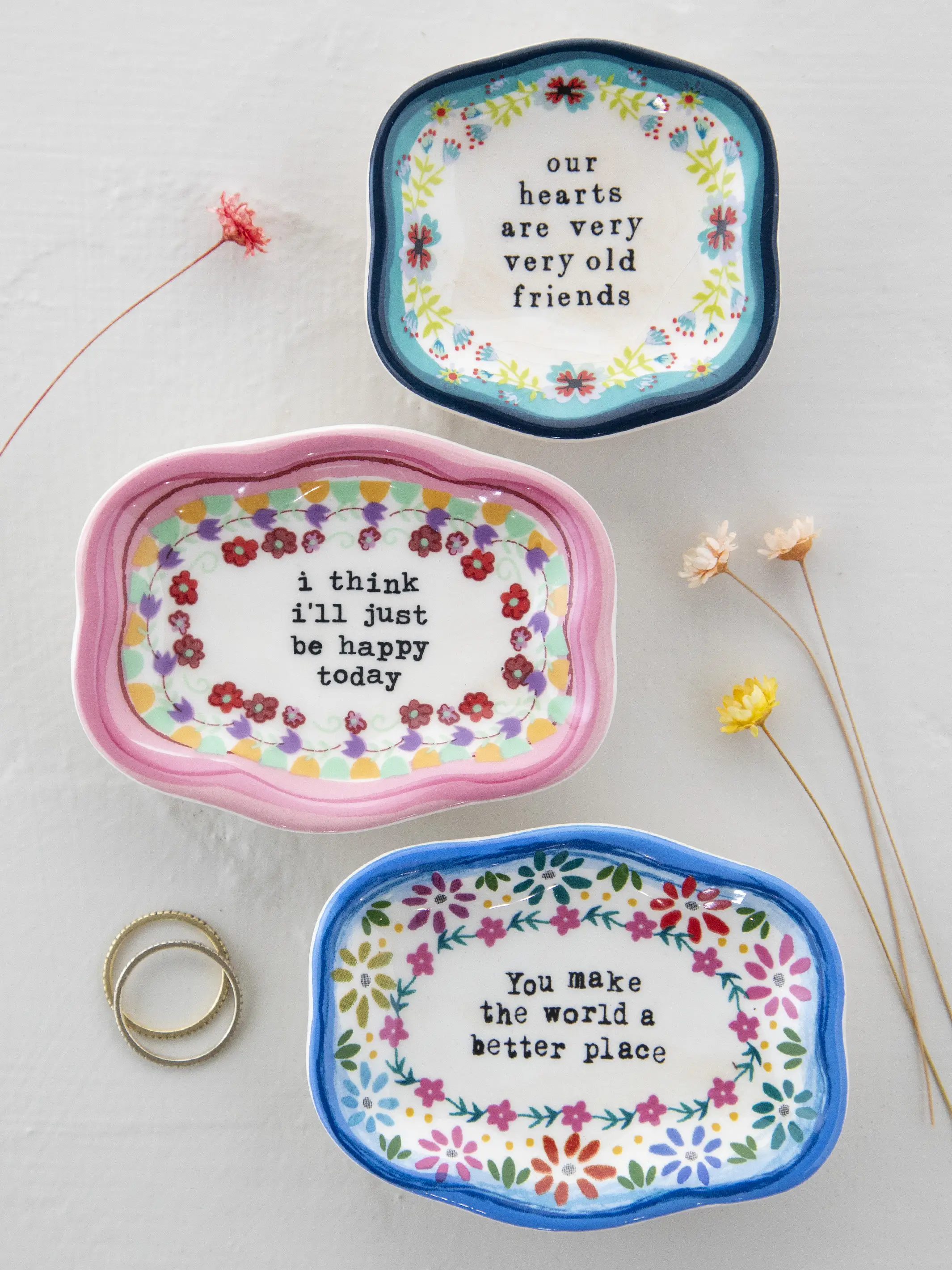 Artisan Trinket Dish - Just Be Happy - Image 2