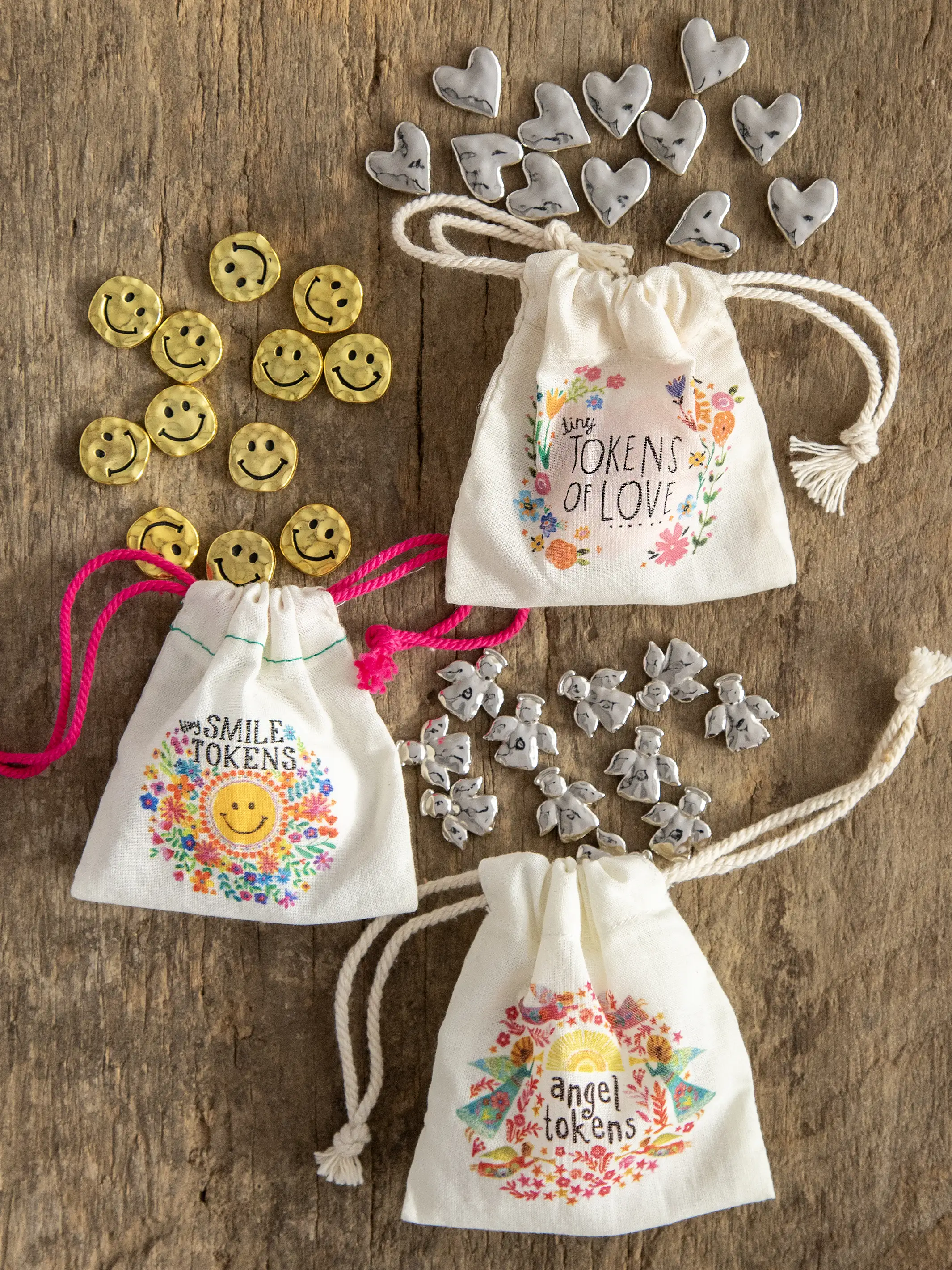 Bag of Tiny Tokens, Set of 12 - Hearts - Image 4