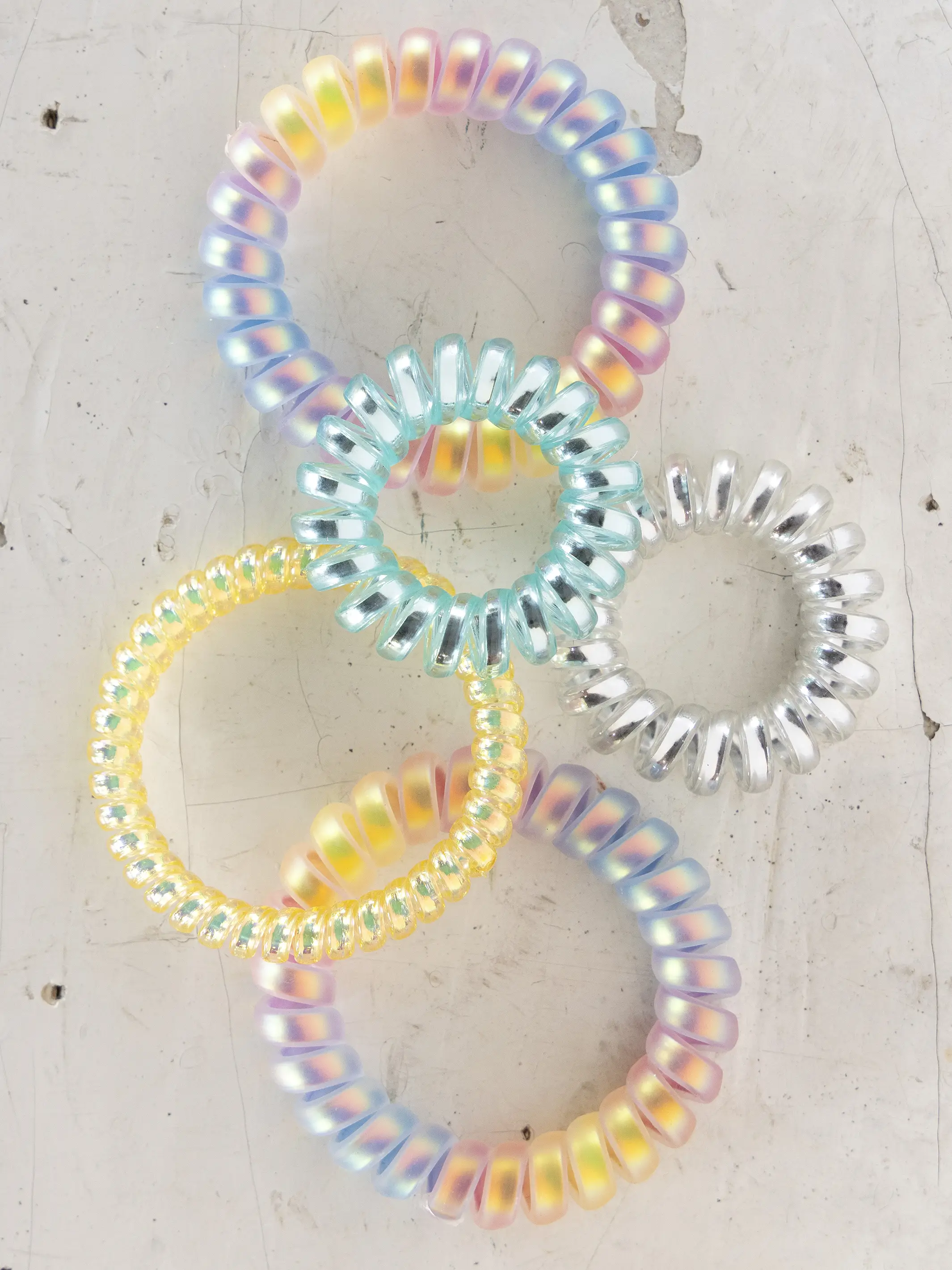 Barcelona Hair Bands, Set of 5 - Rainbow - Image 2