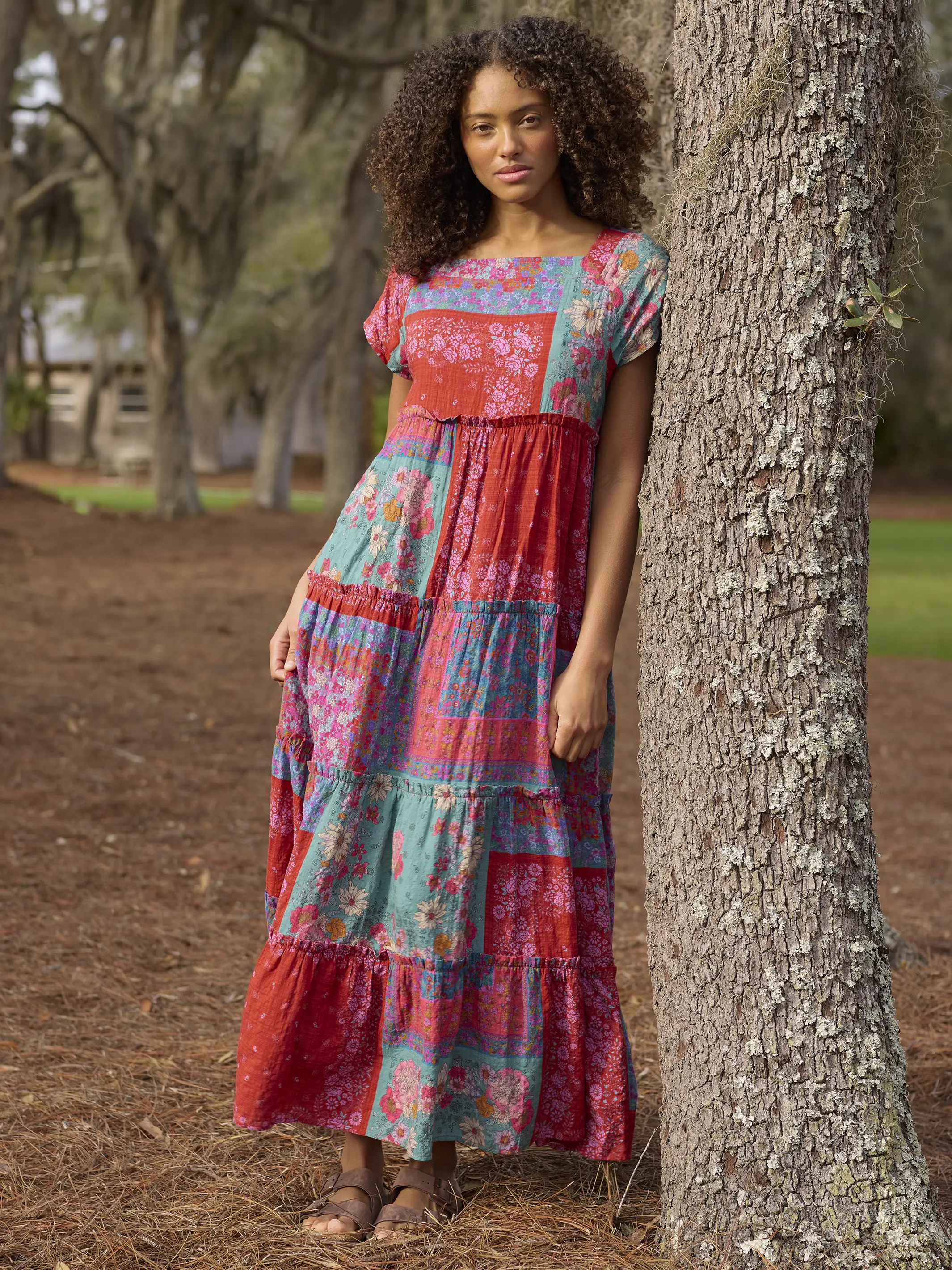 Berkley Maxi Dress - Jewel Positano Scarf - Image 2