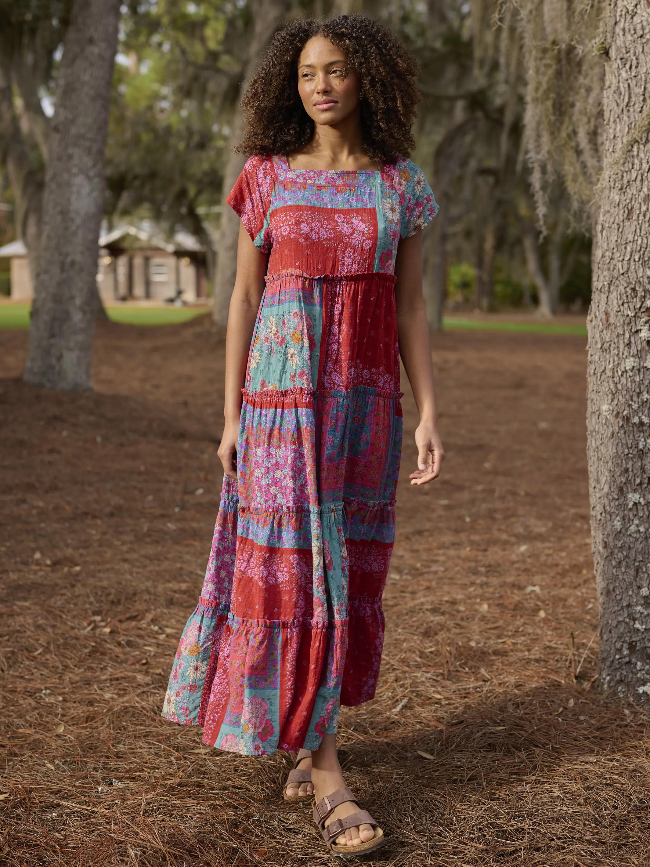 Berkley Maxi Dress - Jewel Positano Scarf - Image 4