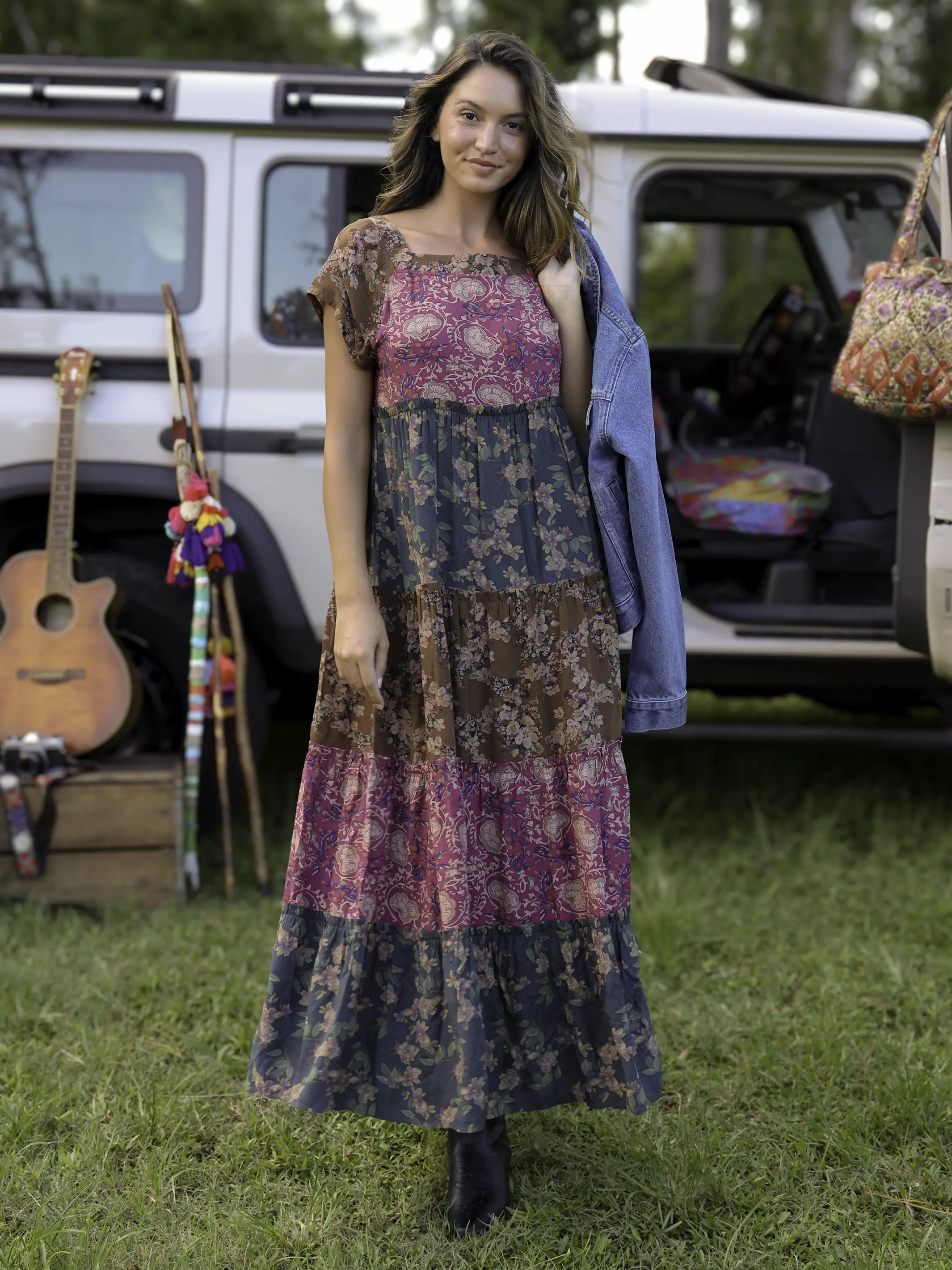 Berkley Maxi Dress - Mauve India Vines - Image 5