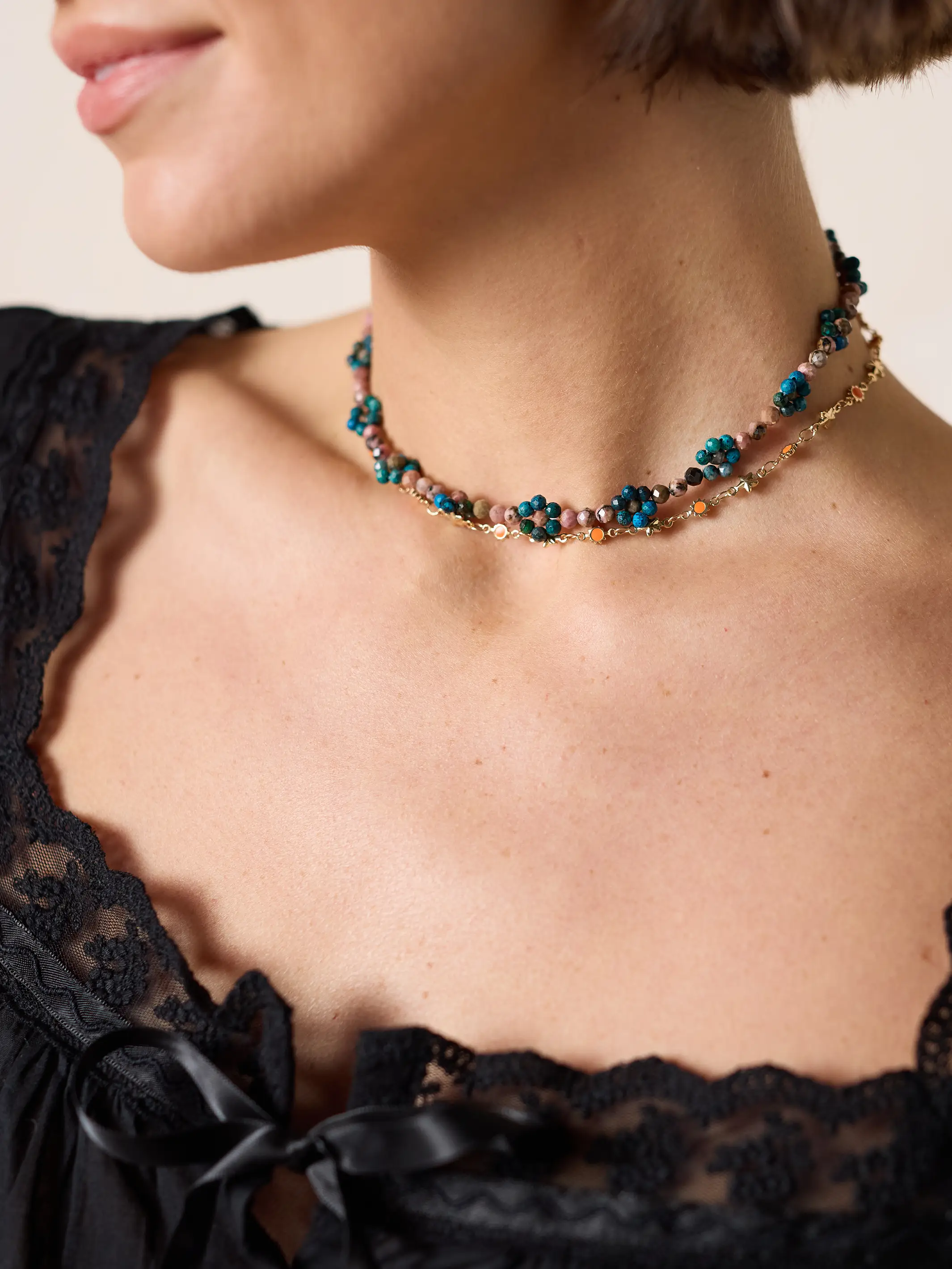 Blossom Beaded Necklace - Image 2
