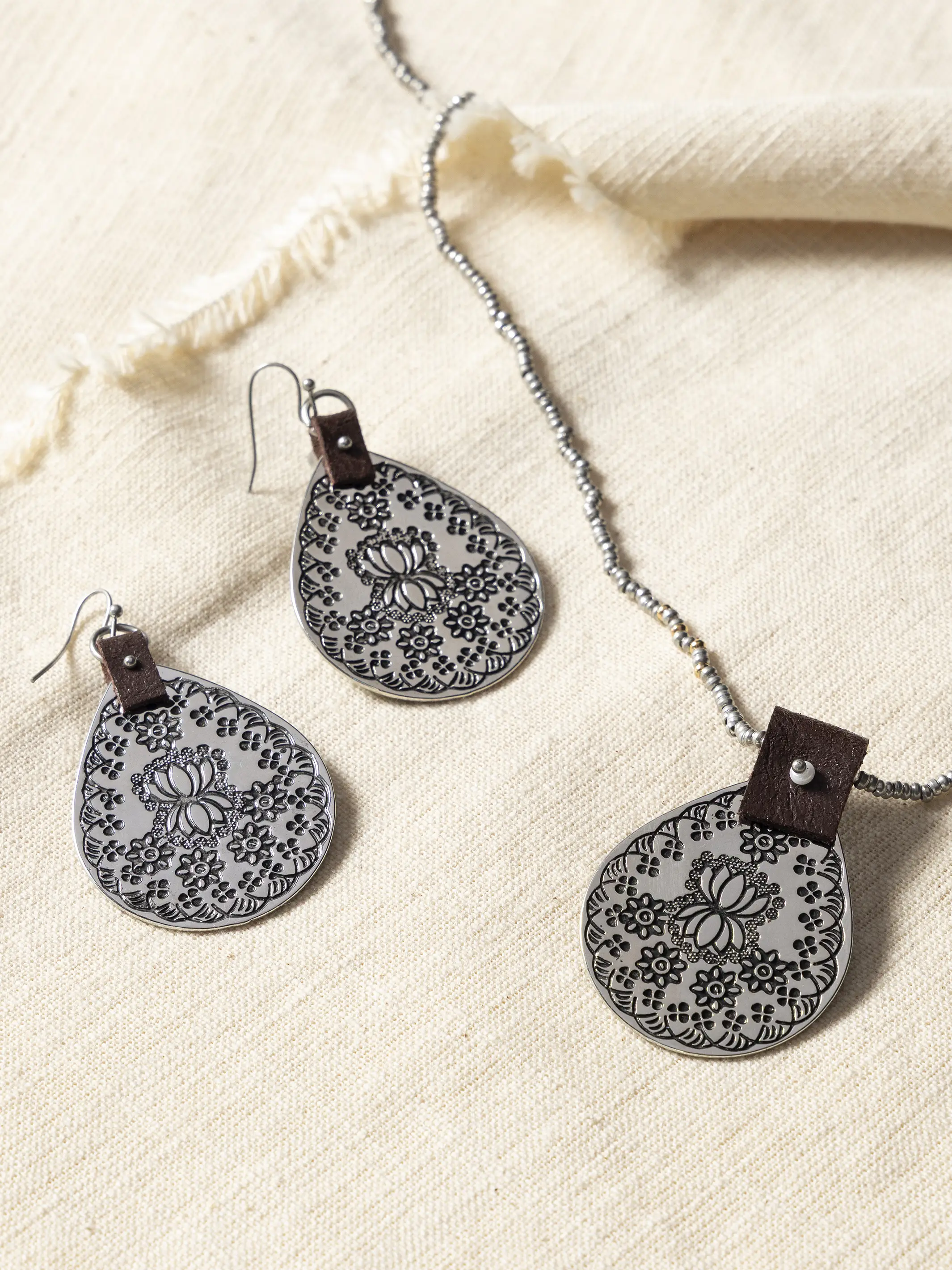 Boho Medallion Earrings - Image 3