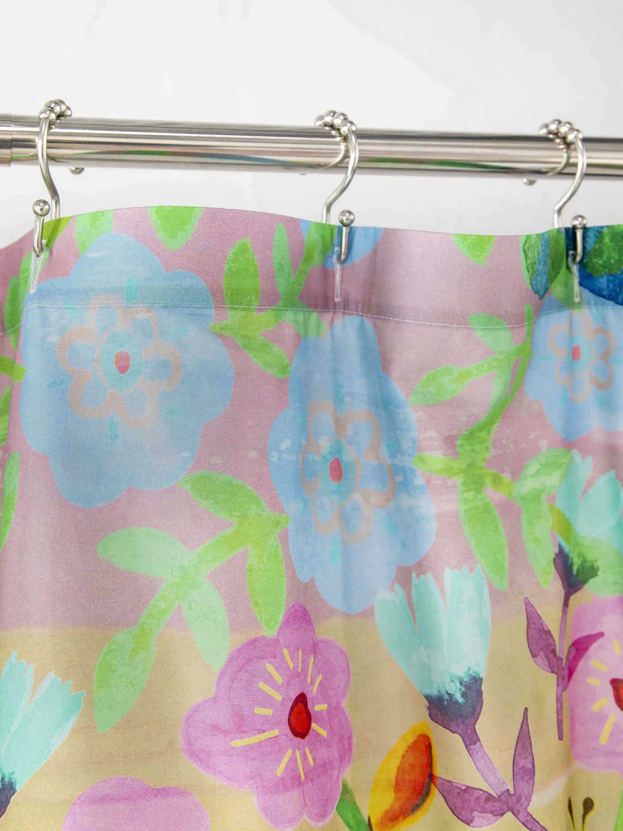 Boho Shower Curtain - Rainbow Floral - Image 2