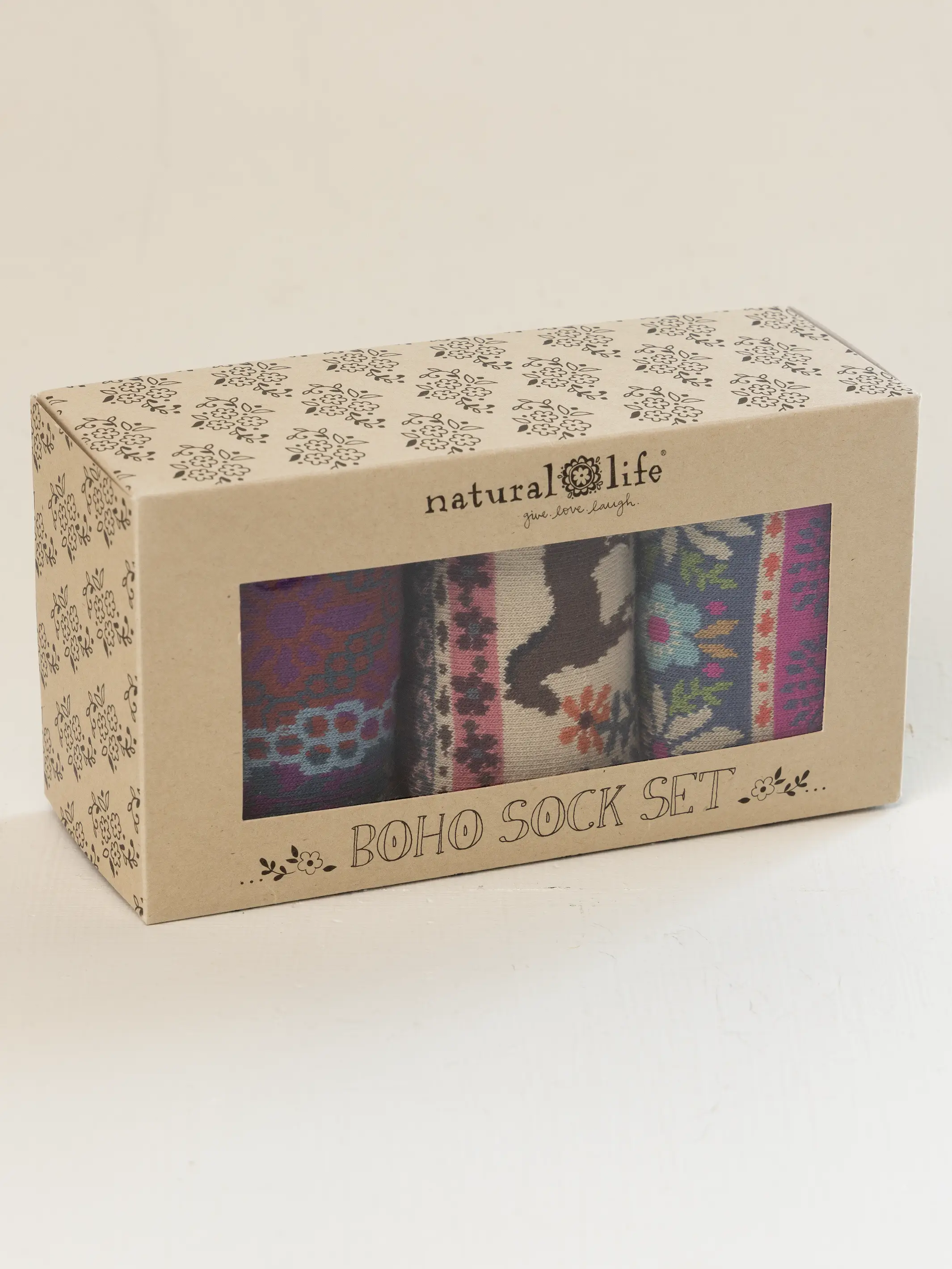 Boxed Boho Sock Set, Set of 3 - Horse - Image 3