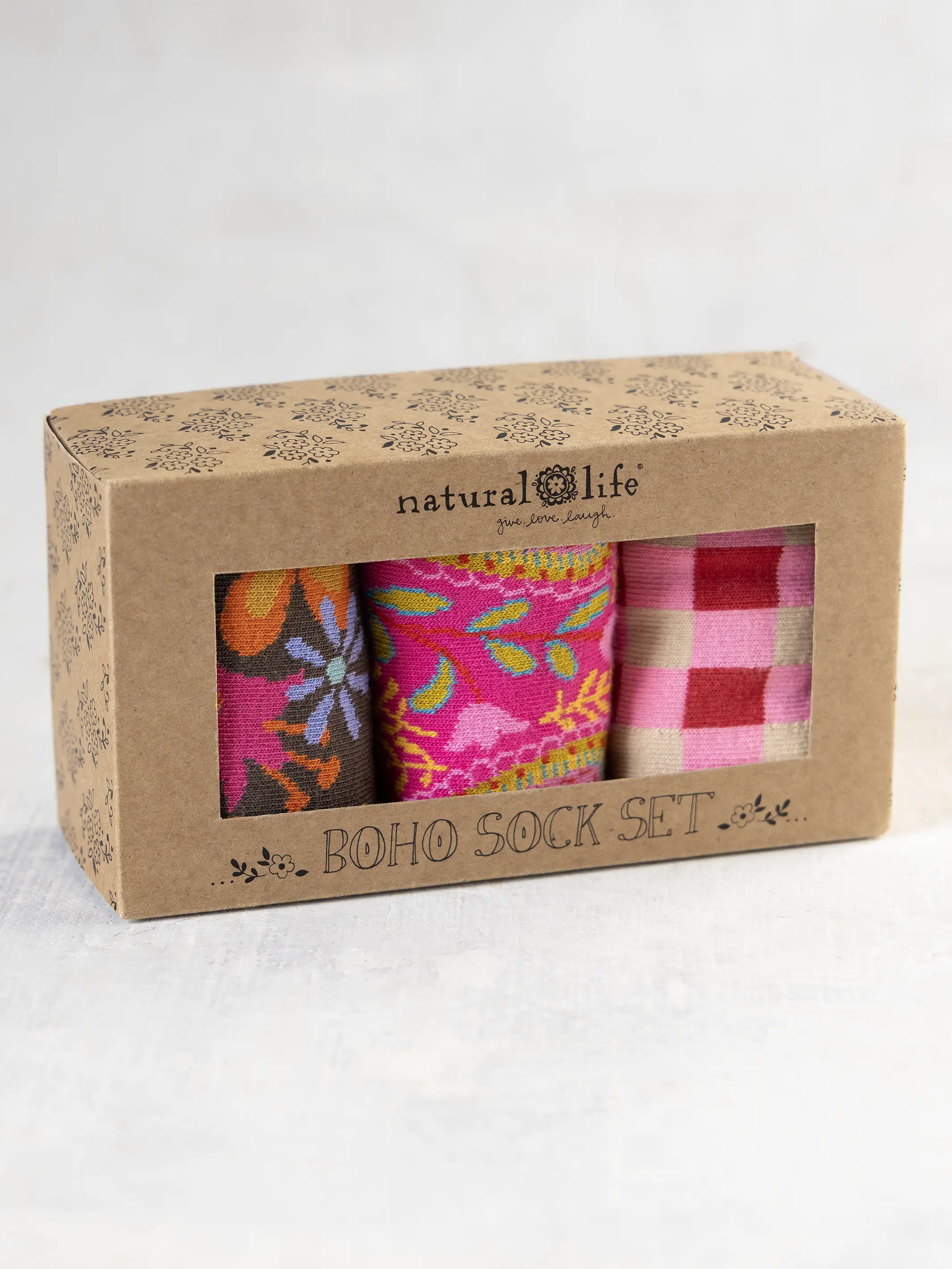 Boxed Boho Sock Set, Set of 3 - Red Heart - Image 3