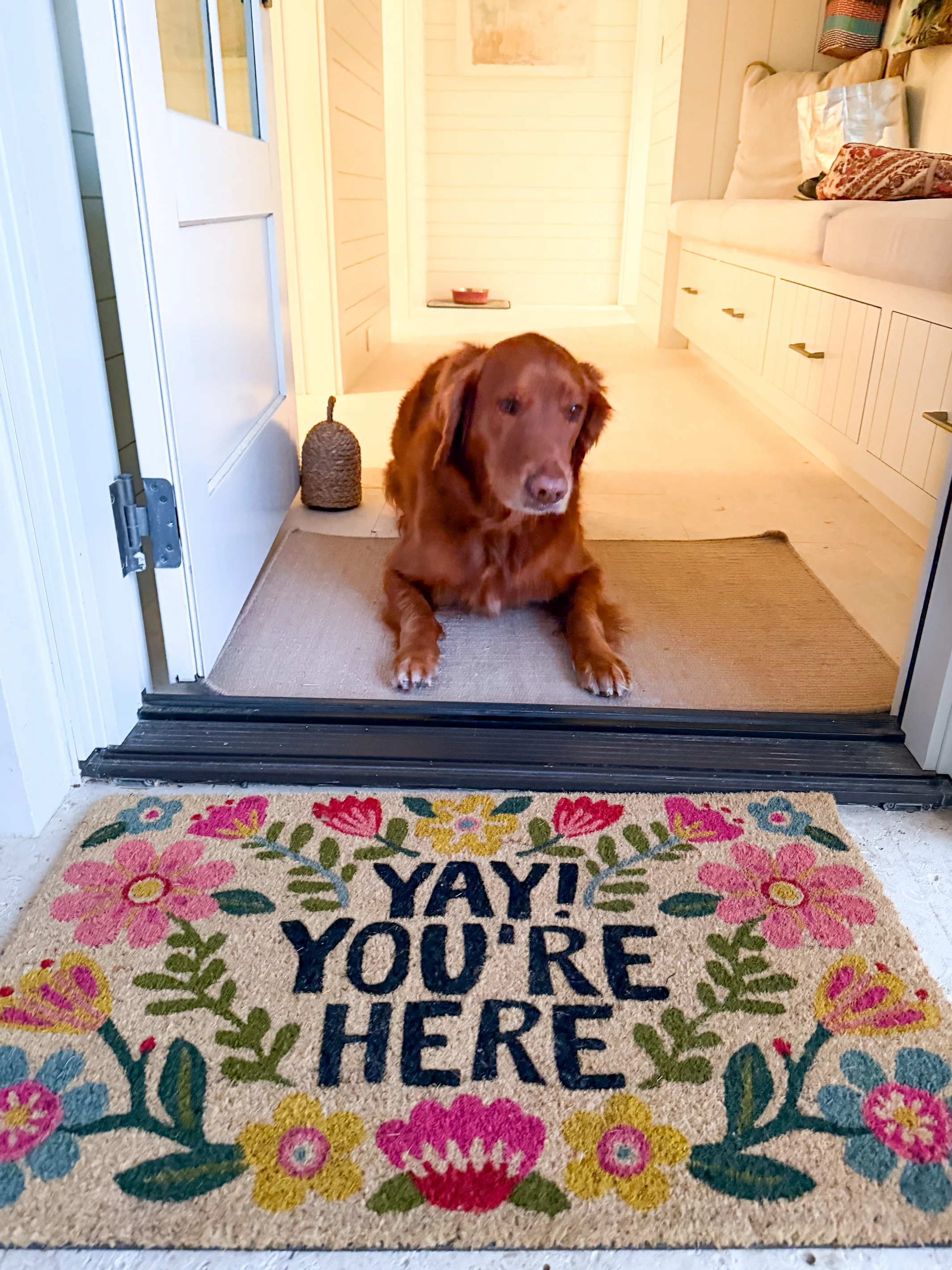 Bungalow Doormat - Cream Yay You're Here - Image 2