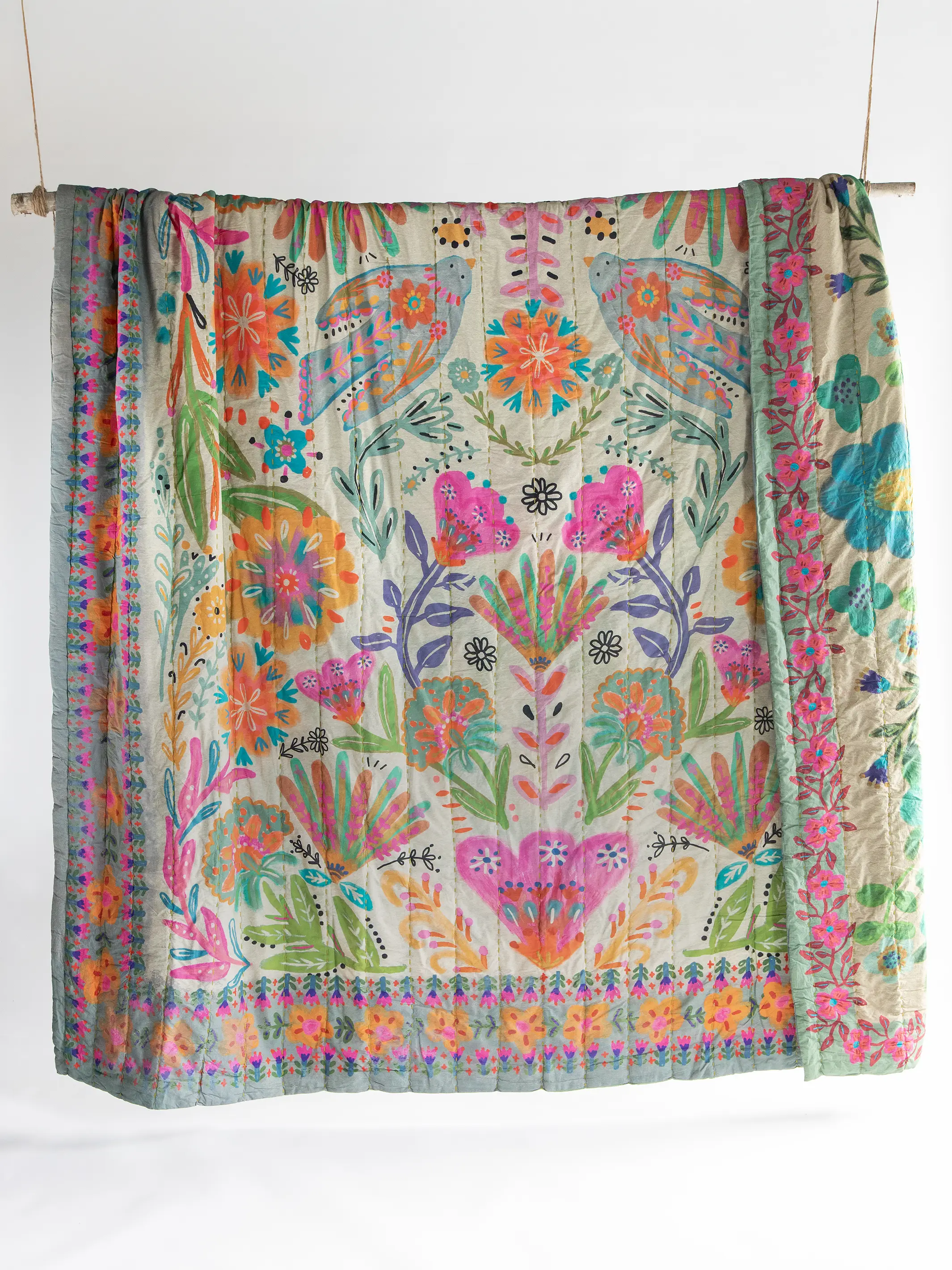 Bungalow Reversible Cotton Quilt - Free Spirit - Image 5
