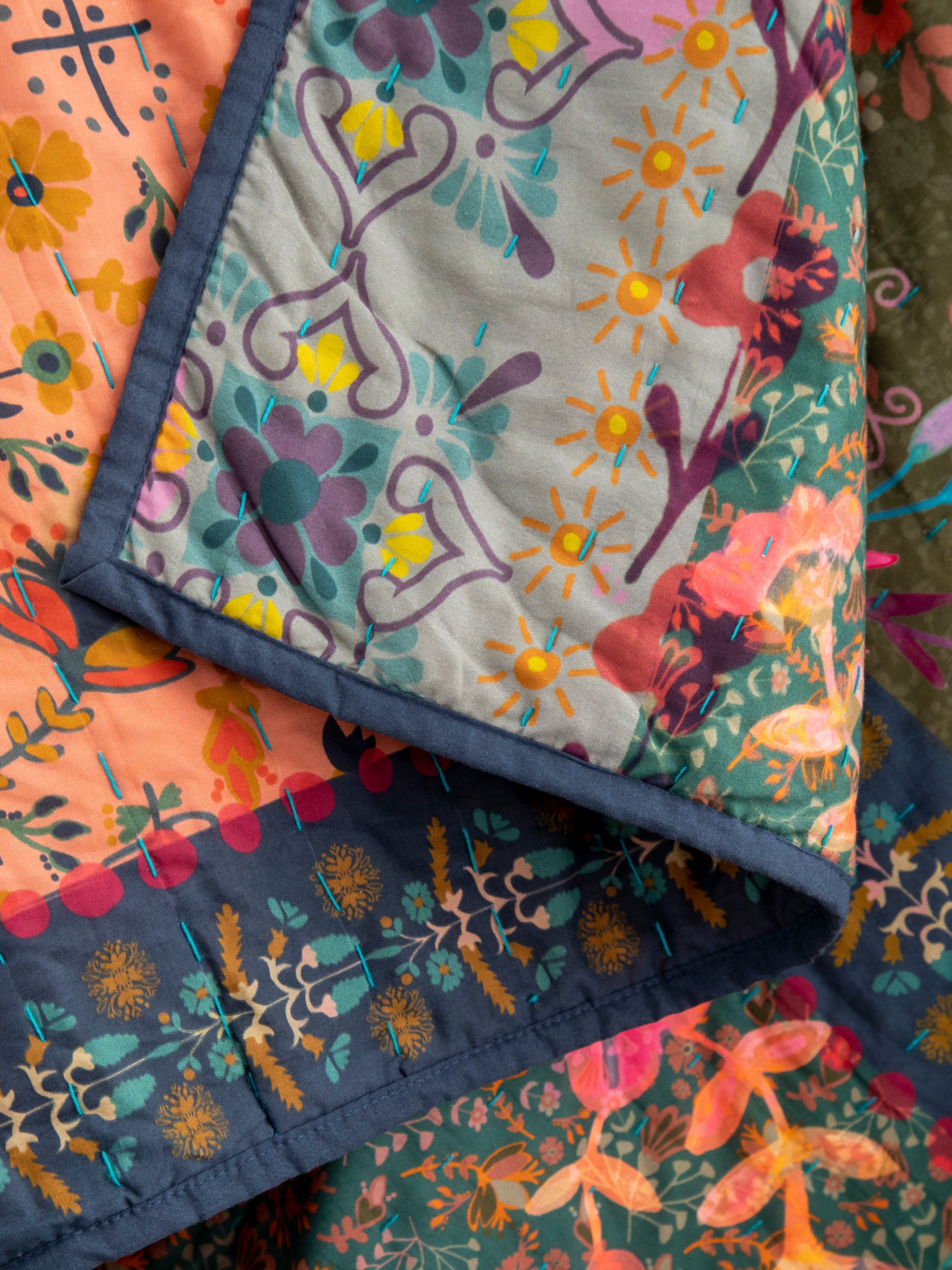 Bungalow Reversible Cotton Quilt - Maia - Image 5