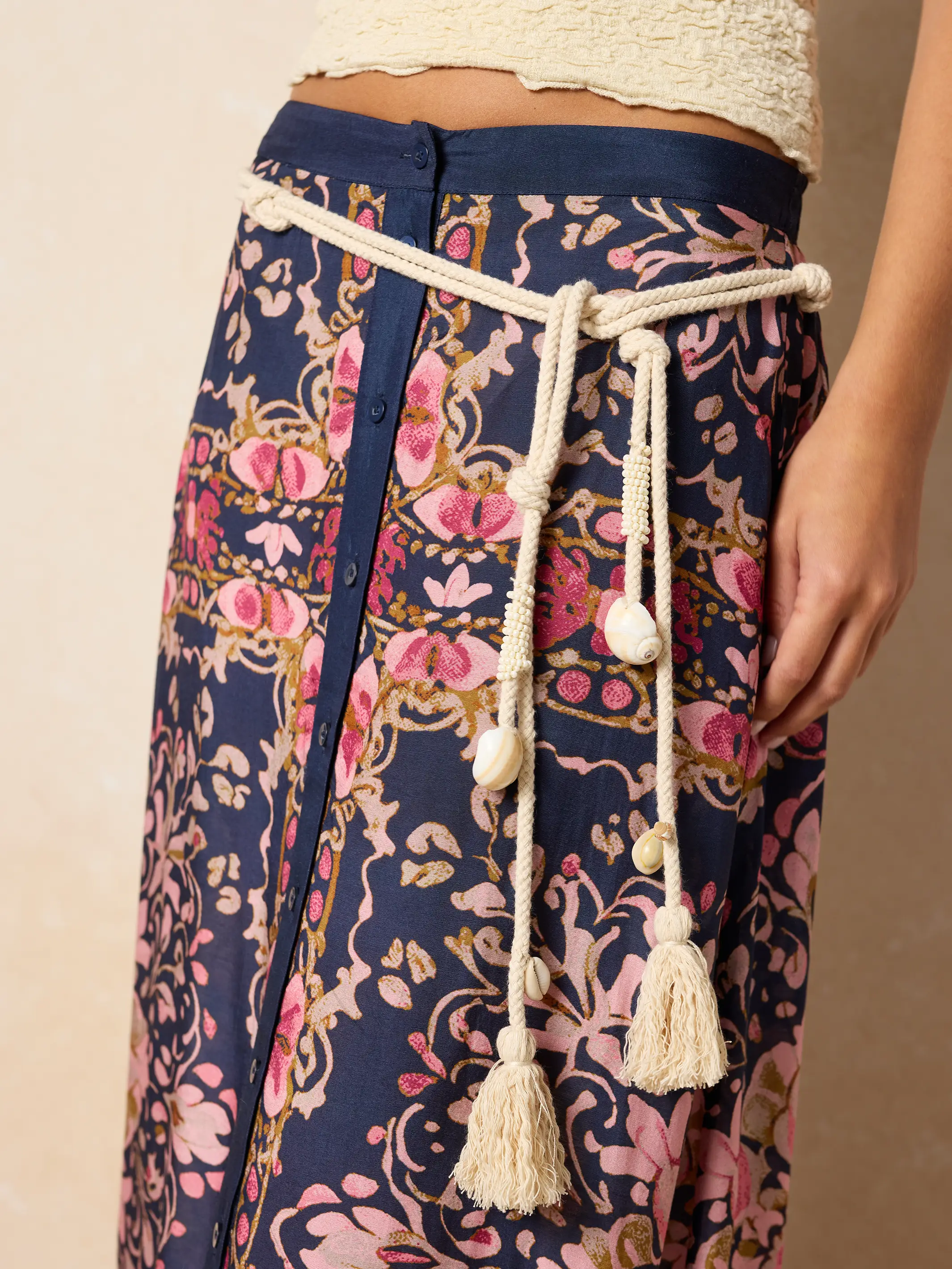 By the Shore Wrap Belt - Cream - Image 2
