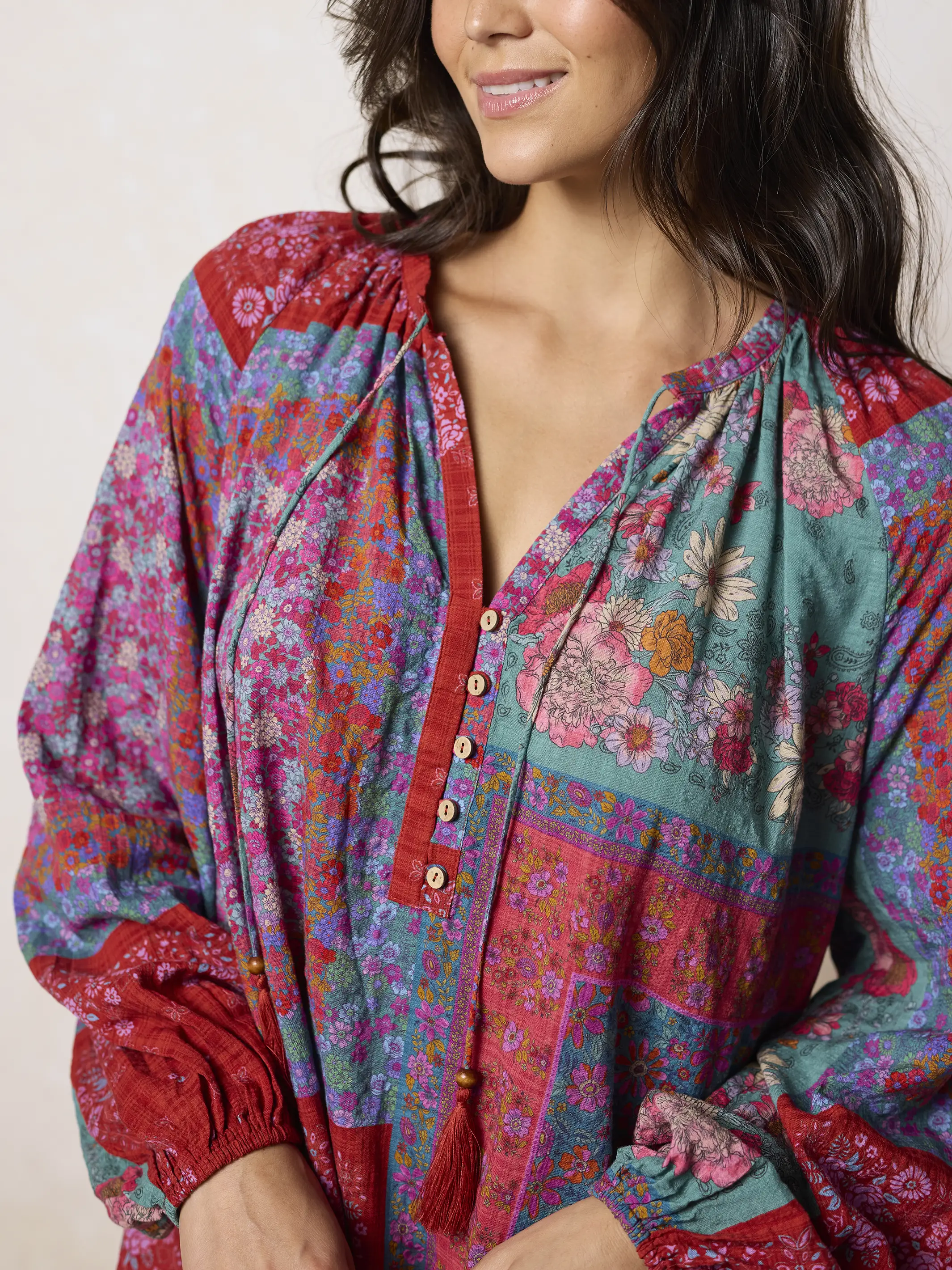 Camille Mini Dress - Jewel Positano Scarf - Image 2