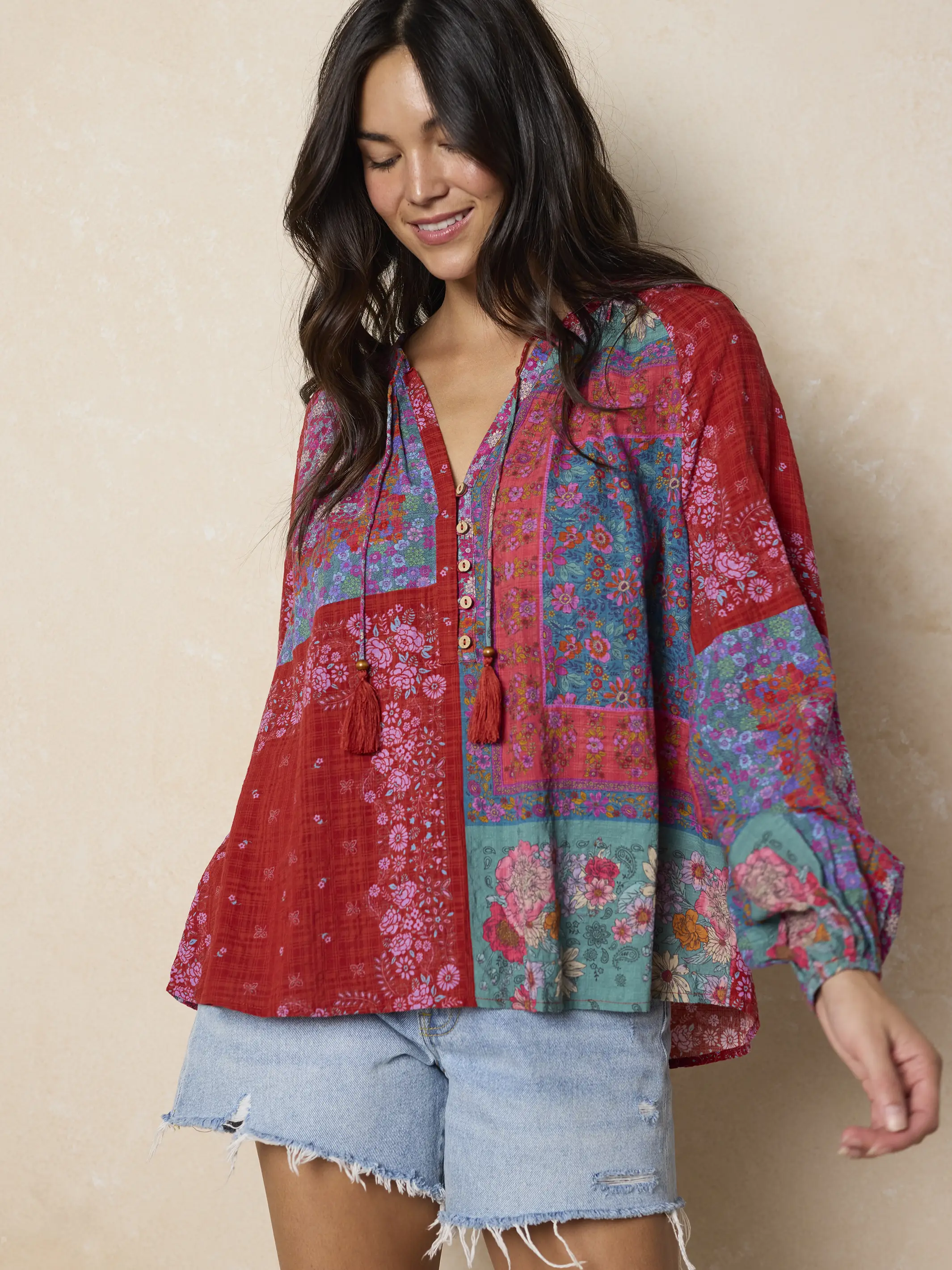Camille Top - Jewel Positano Scarf - Image 5