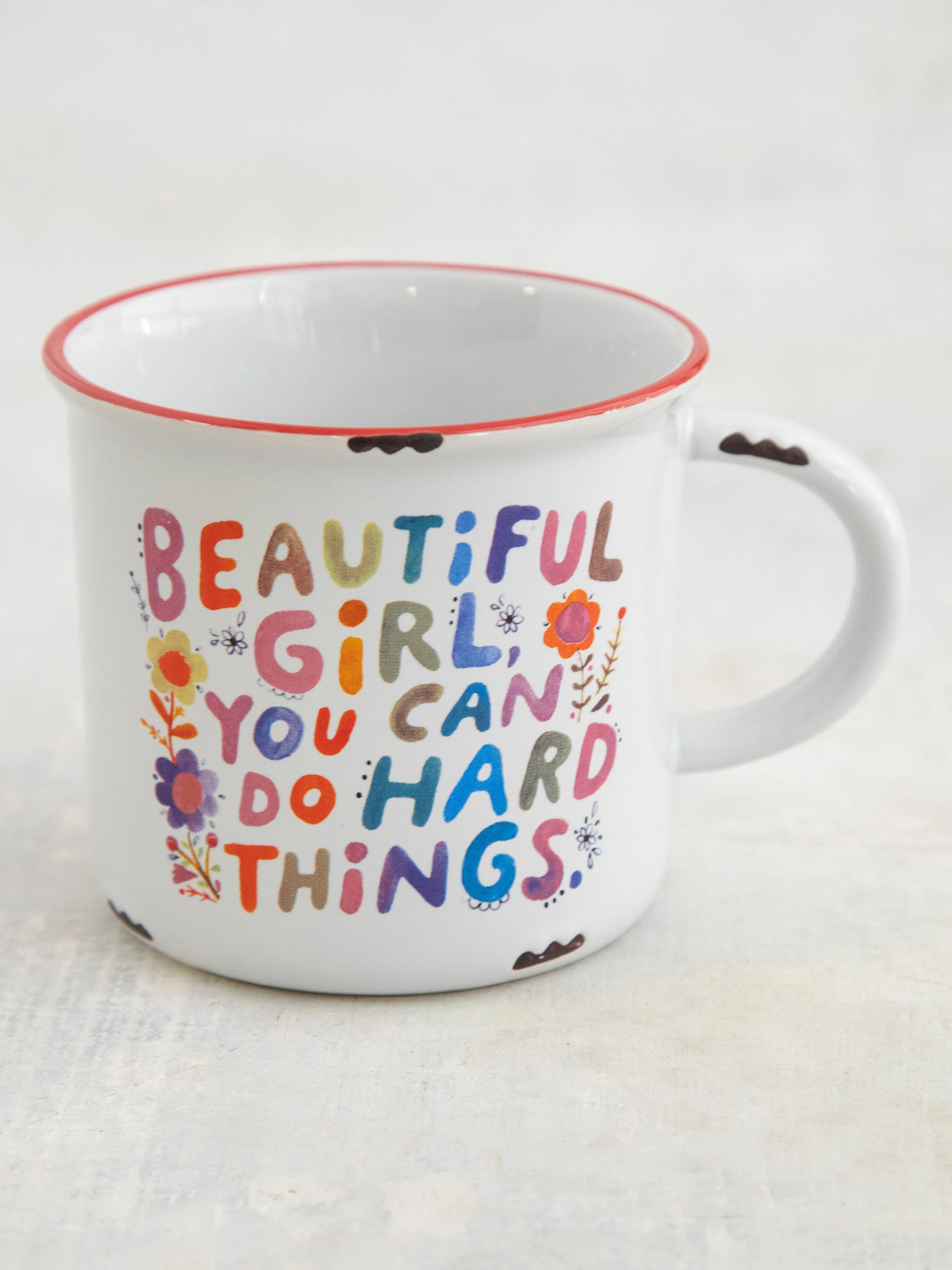 Camp Coffee Mug - Beautiful Girl You Can Do Hard Things - Image 2