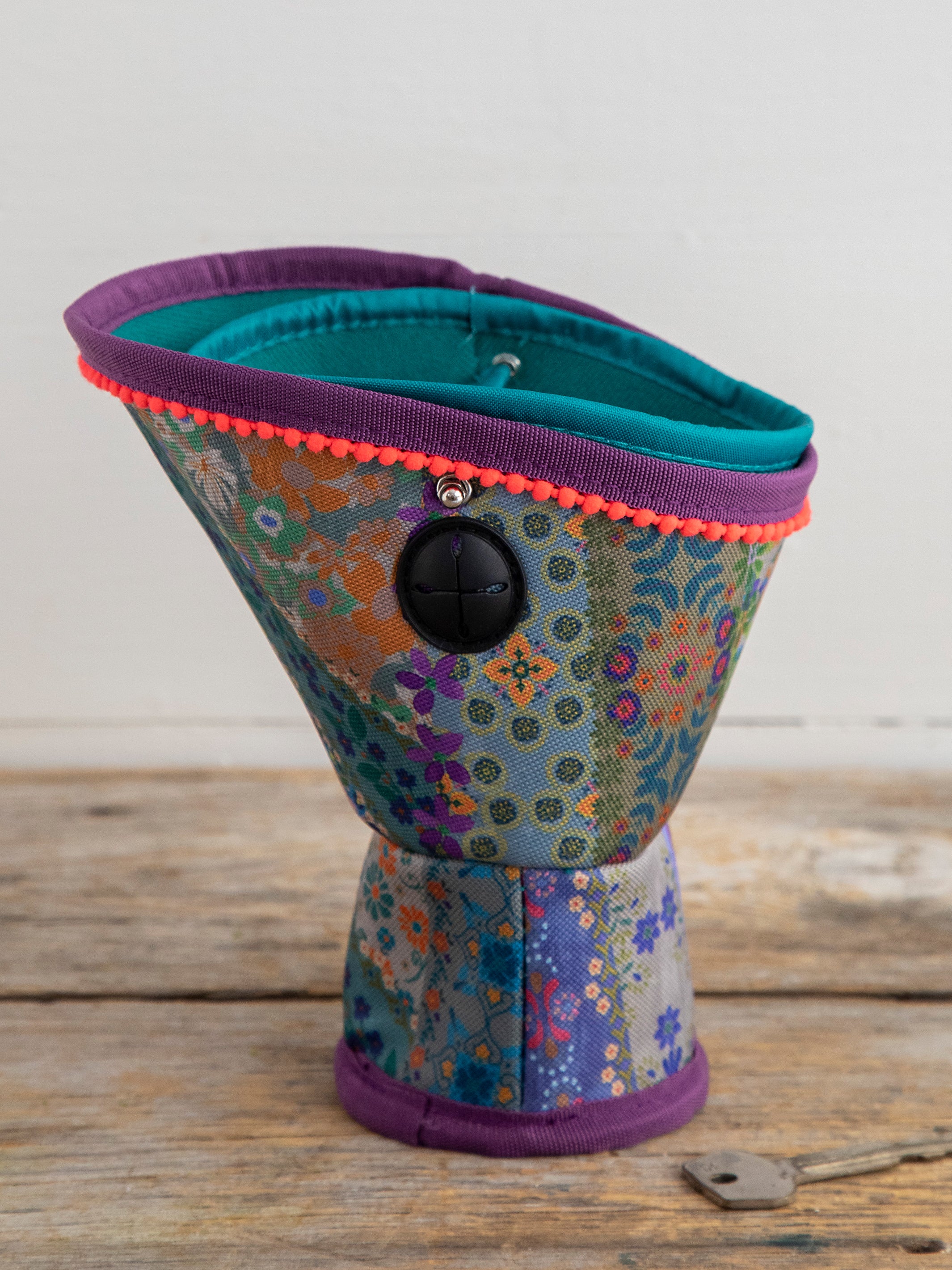 Car Cup Holder Organizer - Vintage Patchwork - Image 2