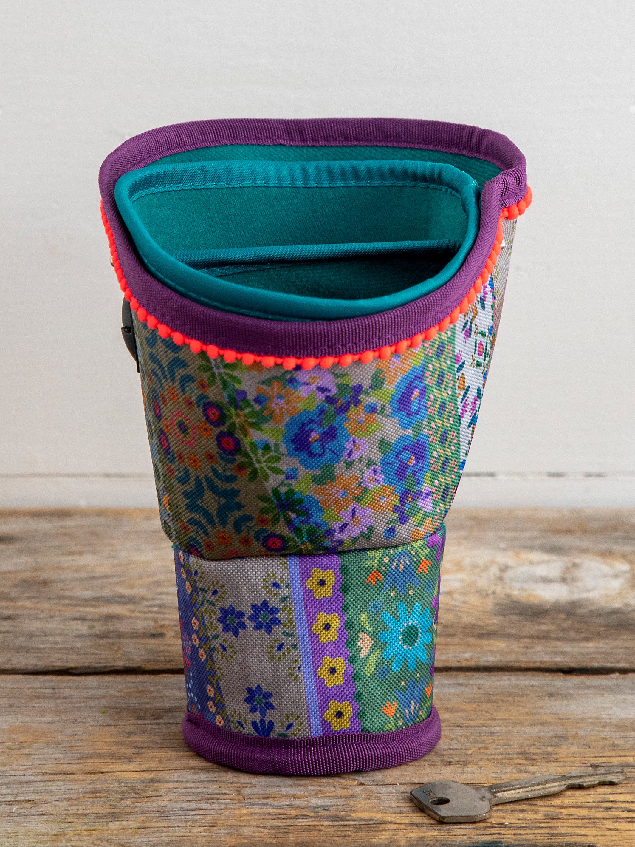 Car Cup Holder Organizer - Vintage Patchwork - Image 3