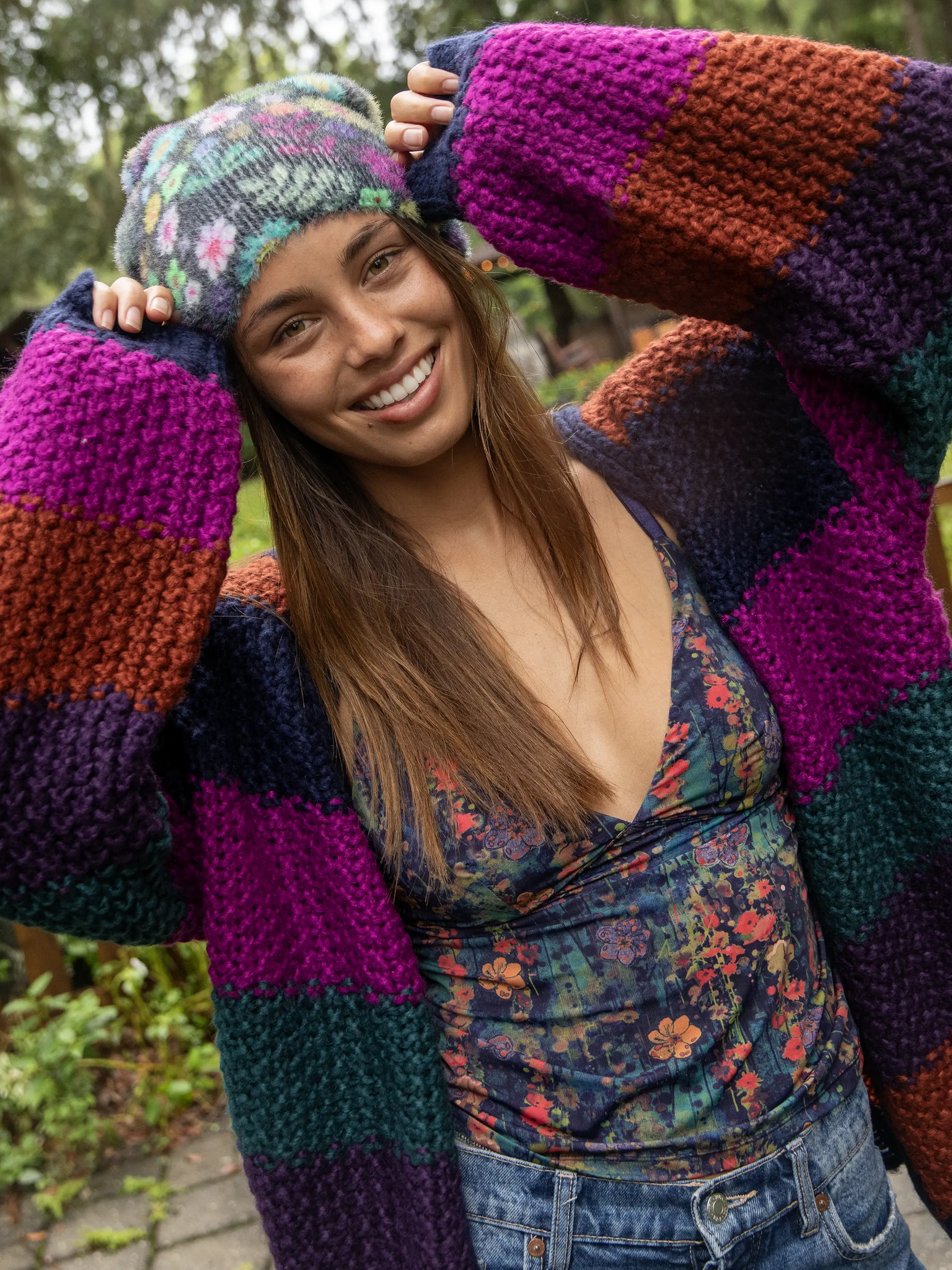 Cashmere-like Beanie - Dark Teal - Image 3