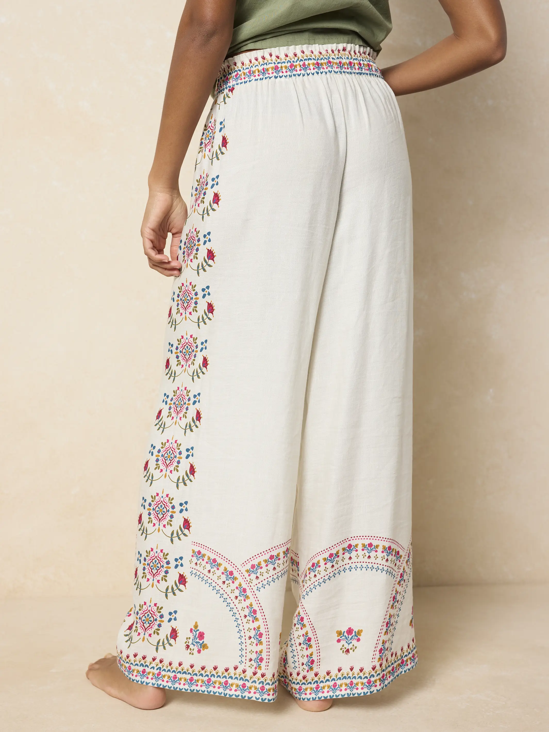 Cece Wide Leg Pants - Ivory - Image 5