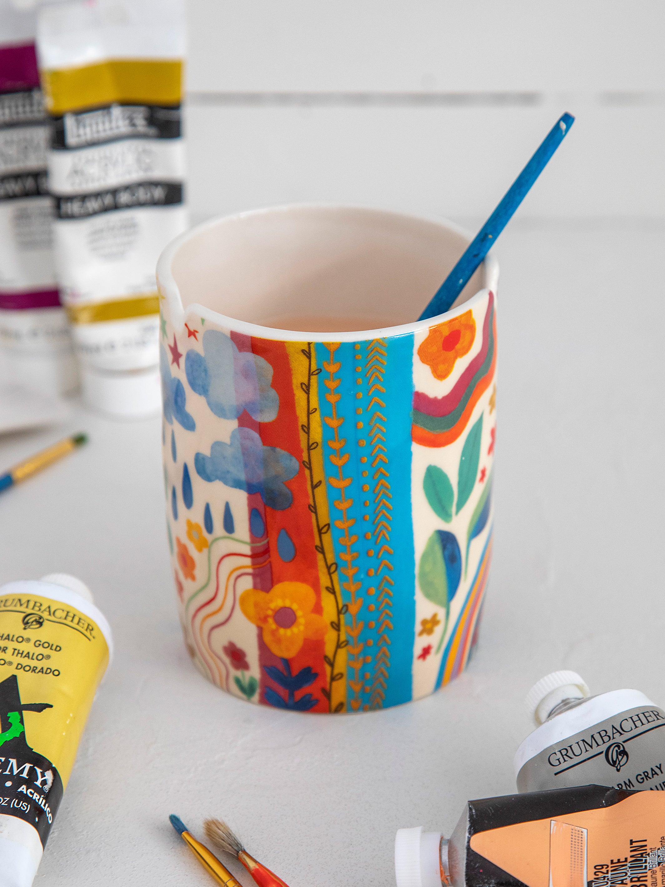 Ceramic Painter's Cup - Make Good Things - Image 3