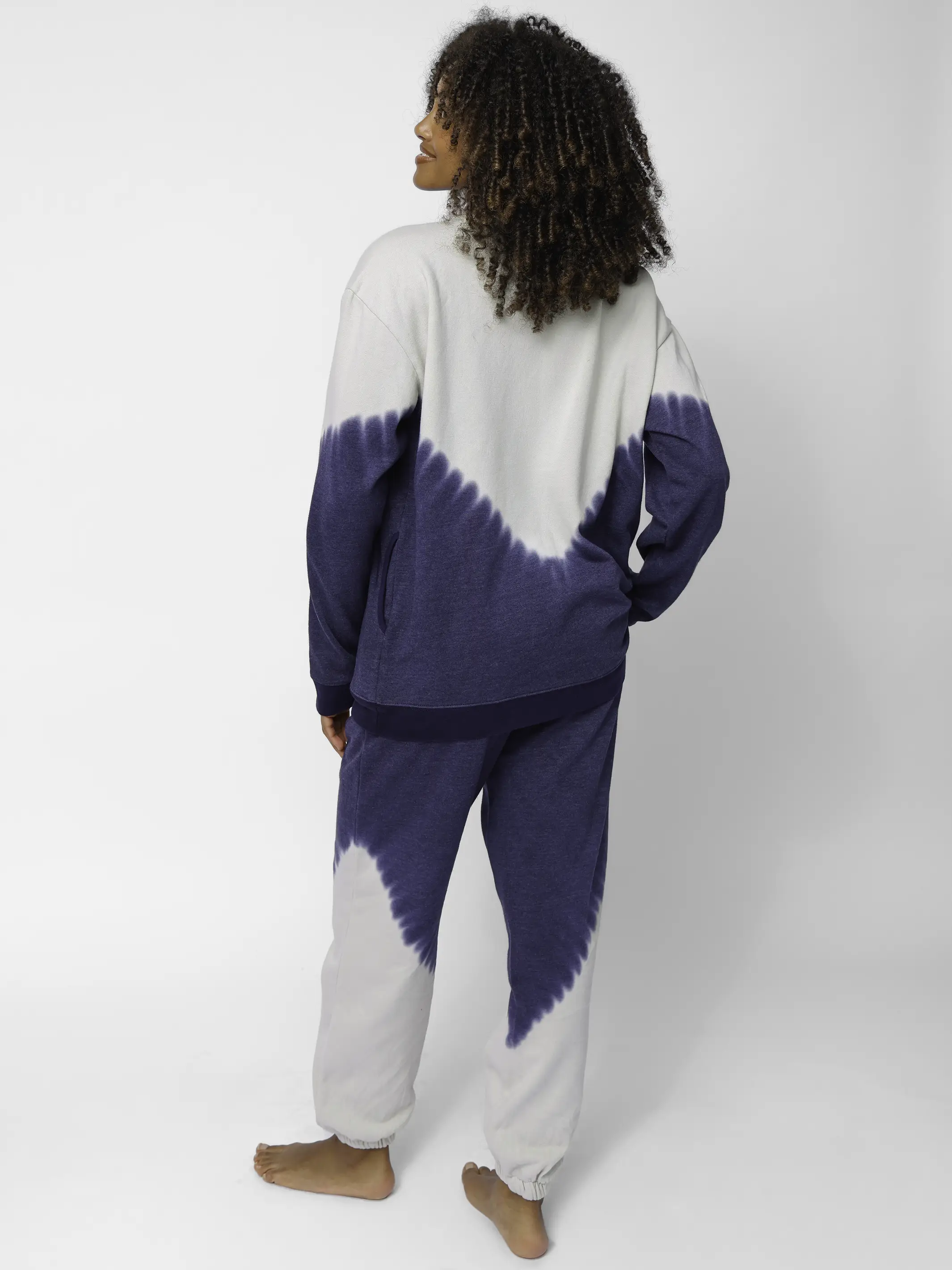 Comfy Jogger Pants - Navy Ombre - Image 3