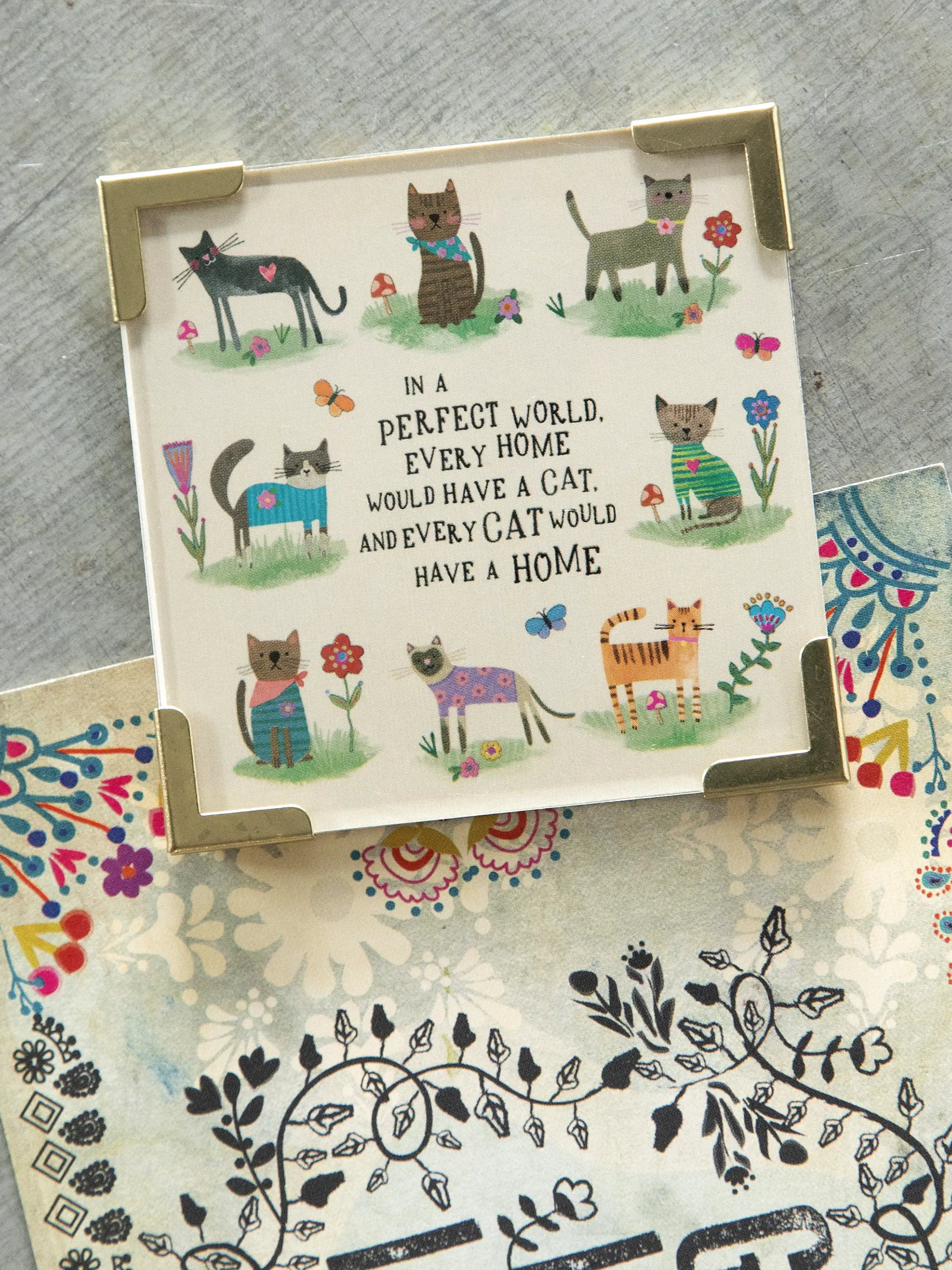Corner Magnet Keepsake - Every Cat Has A Home - Image 2