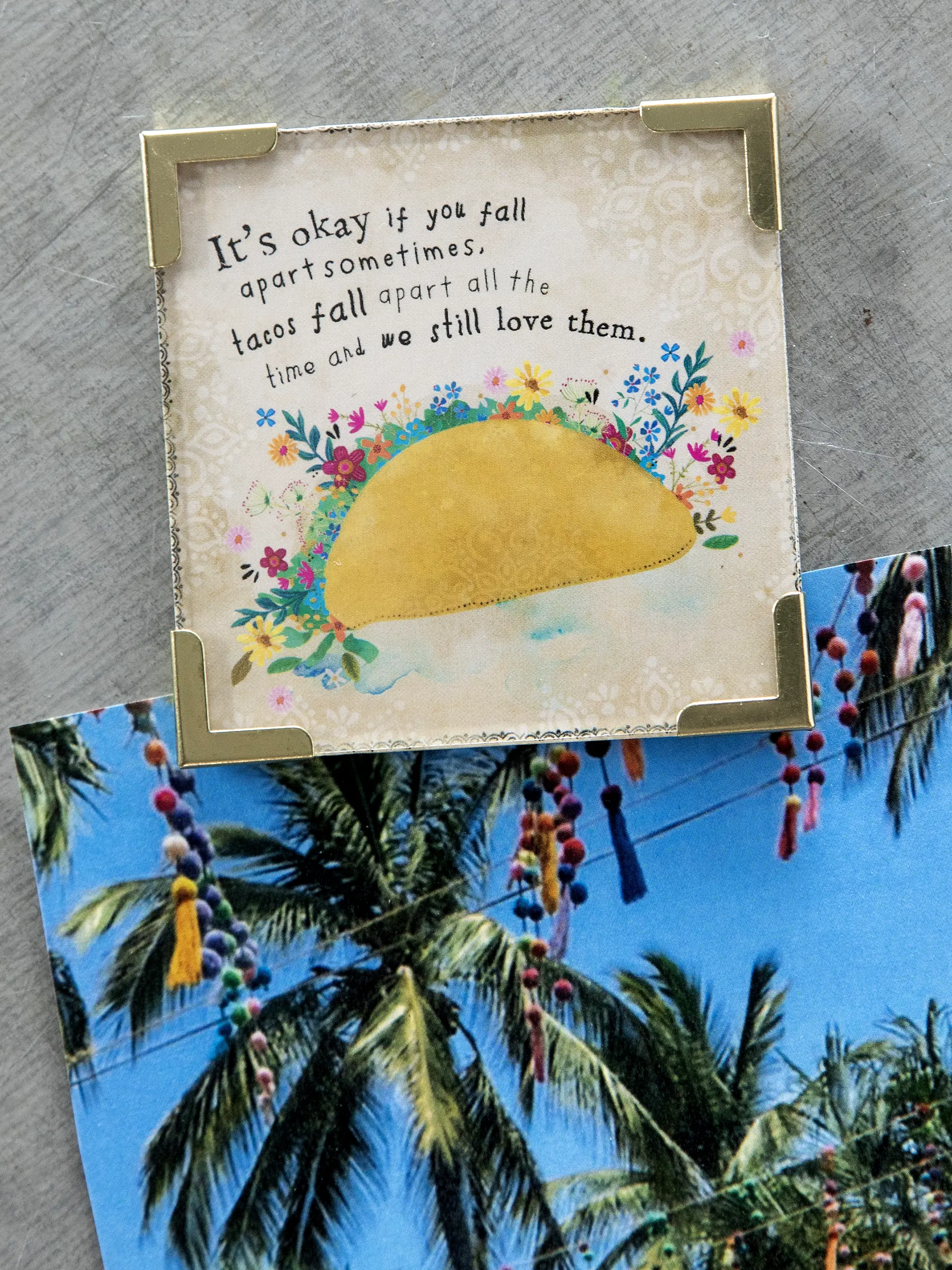 Corner Magnet Keepsake - Okay To Fall Apart - Image 2