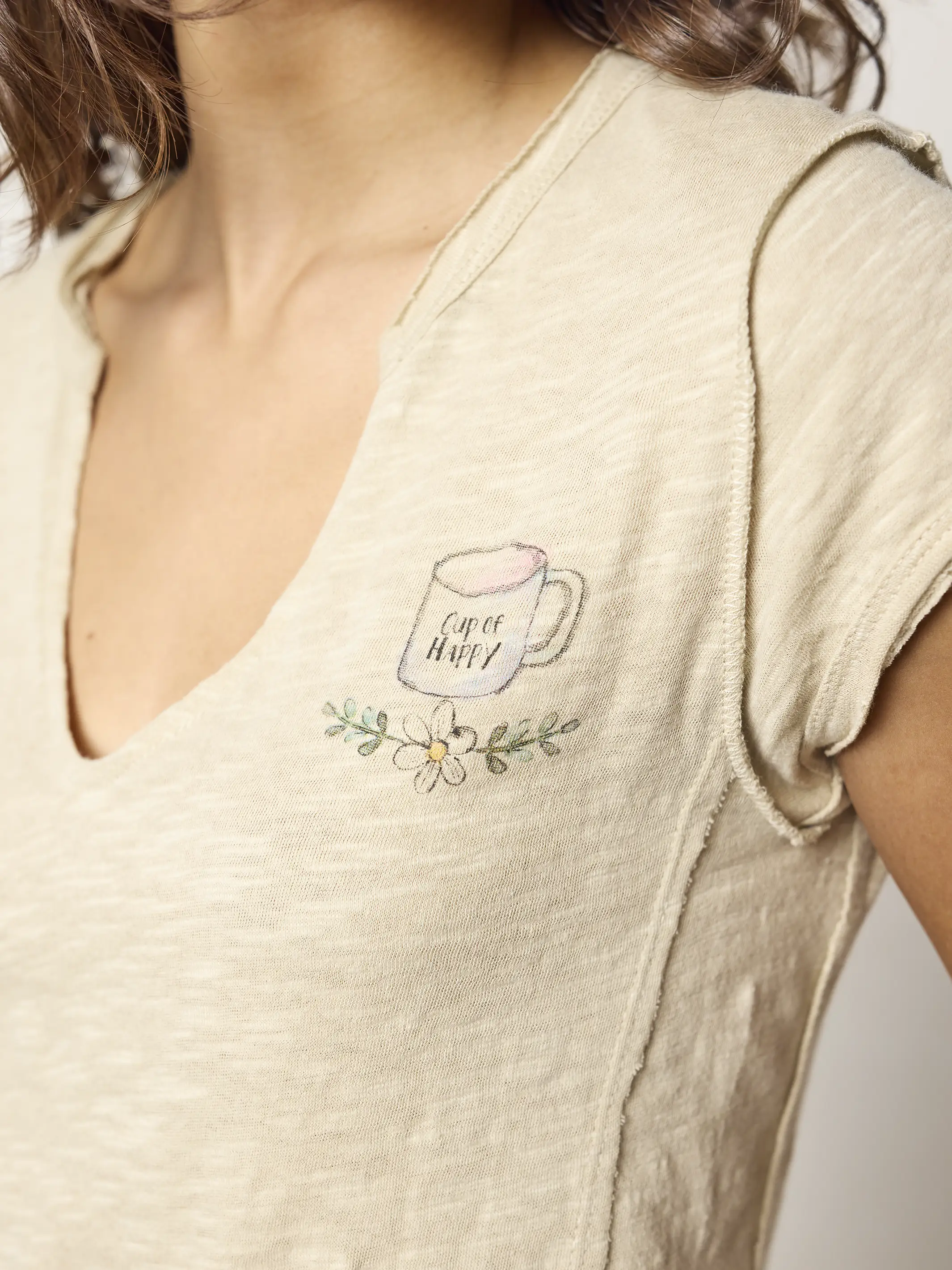 Cotton Coffee Shop Tee - Magic Happens - Image 2