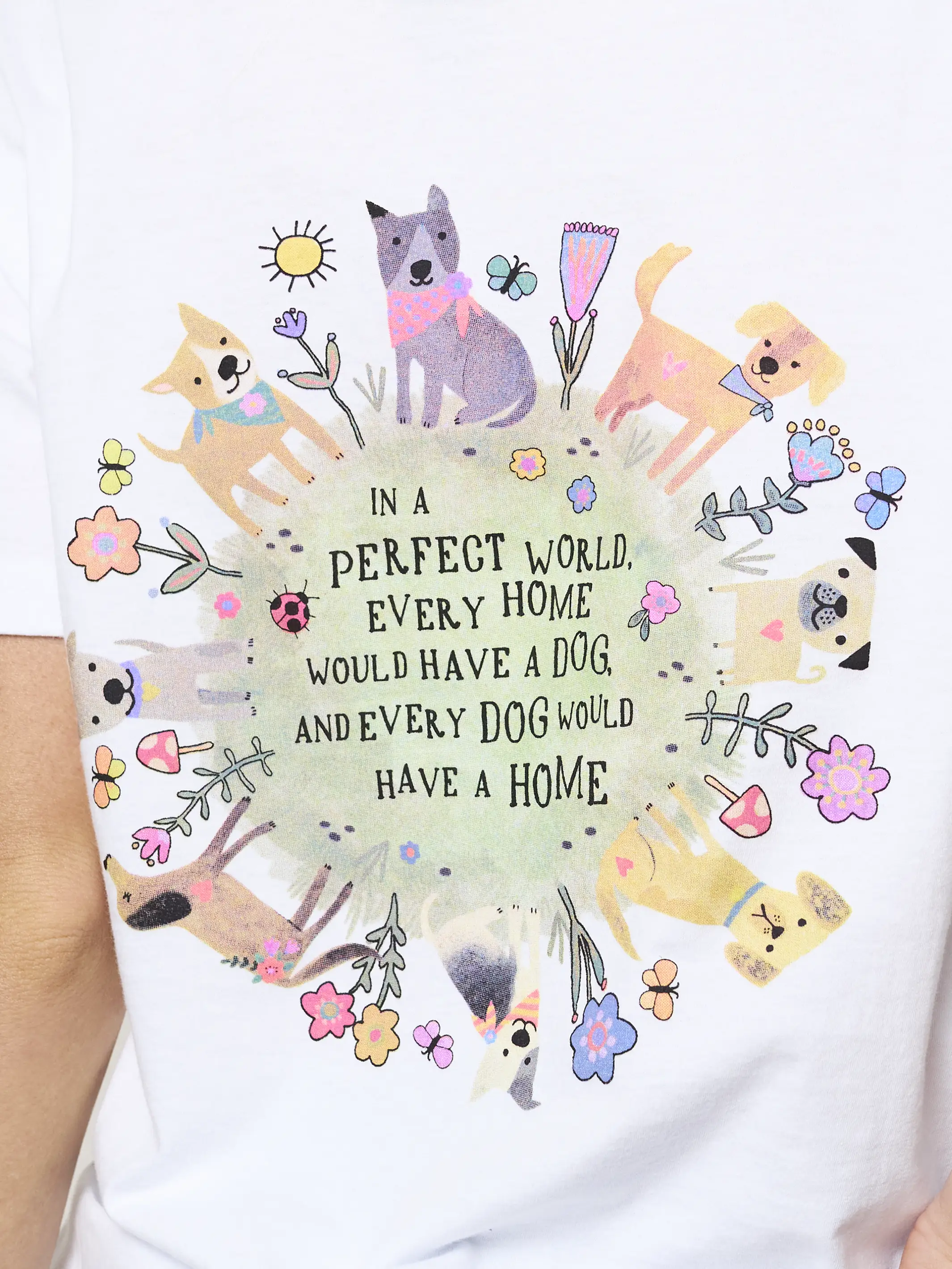 Cotton Comfy Tee Shirt - Every Dog Has A Home - Image 3