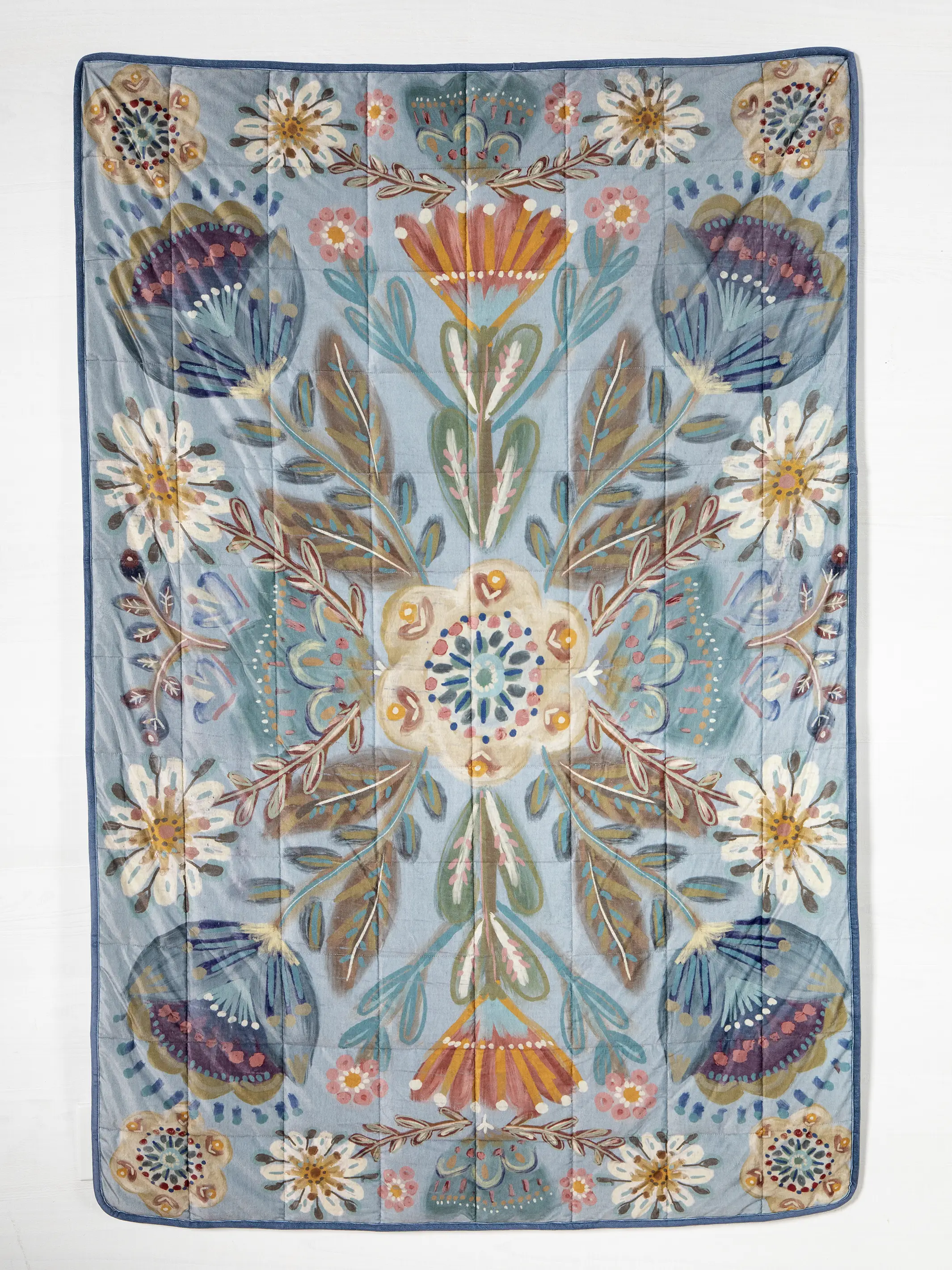 Cozy Weighted Blanket - Mandala Folk Garden - Image 2