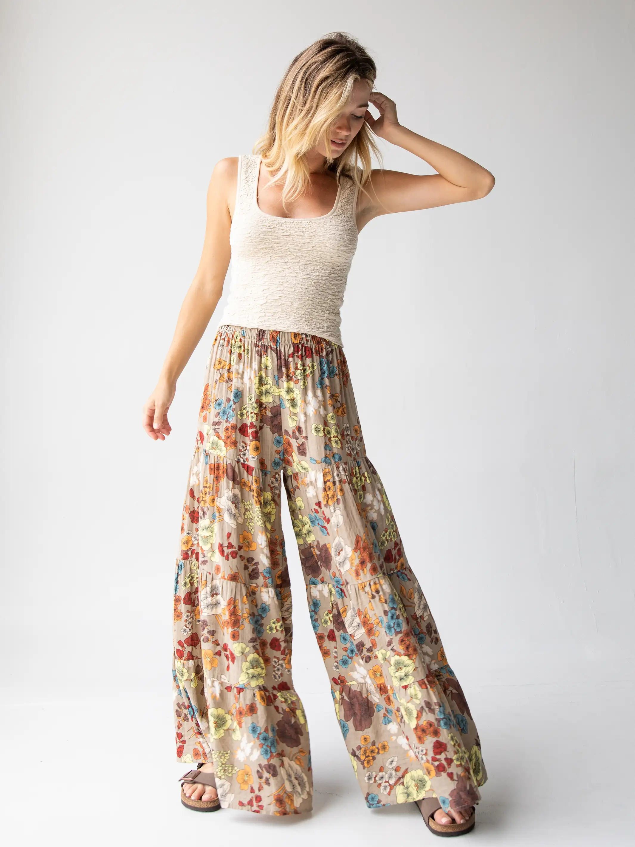 Danielle Square Neck Tank - Cream - Image 4