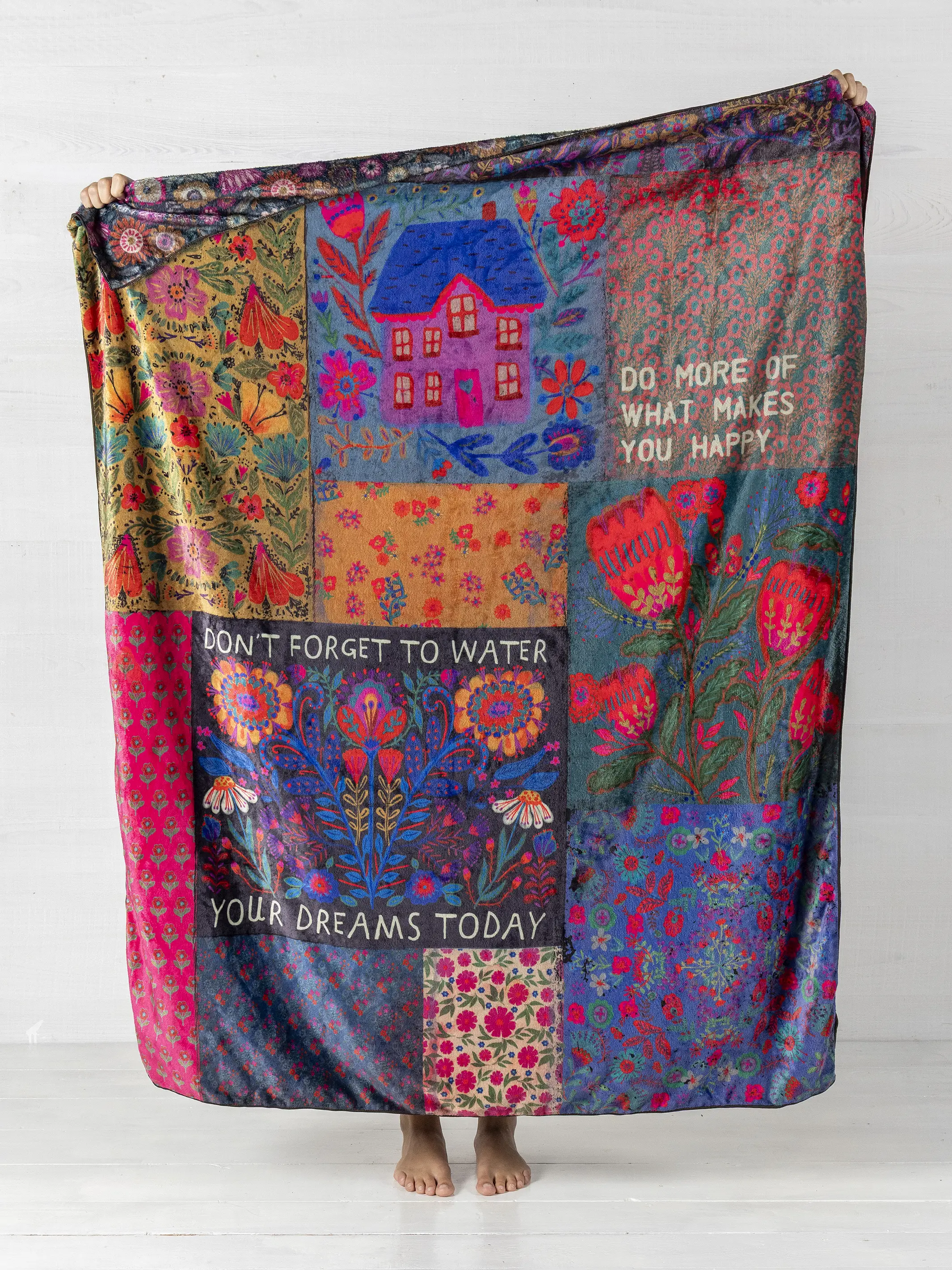 Double-Sided Cozy Throw Blanket - Cottage - Image 2