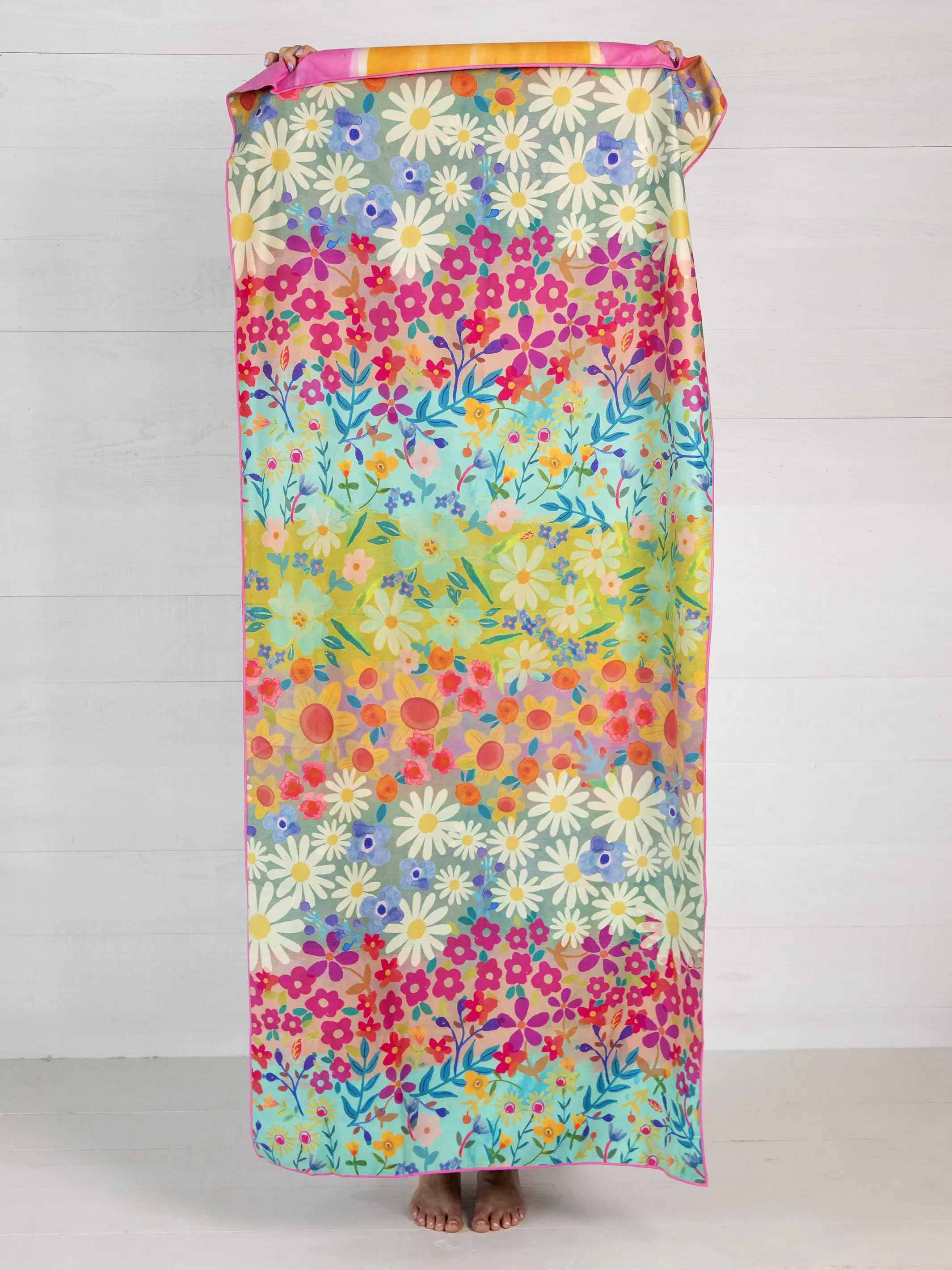 Double-Sided Microfiber Beach Towel - Happy Place - Image 3