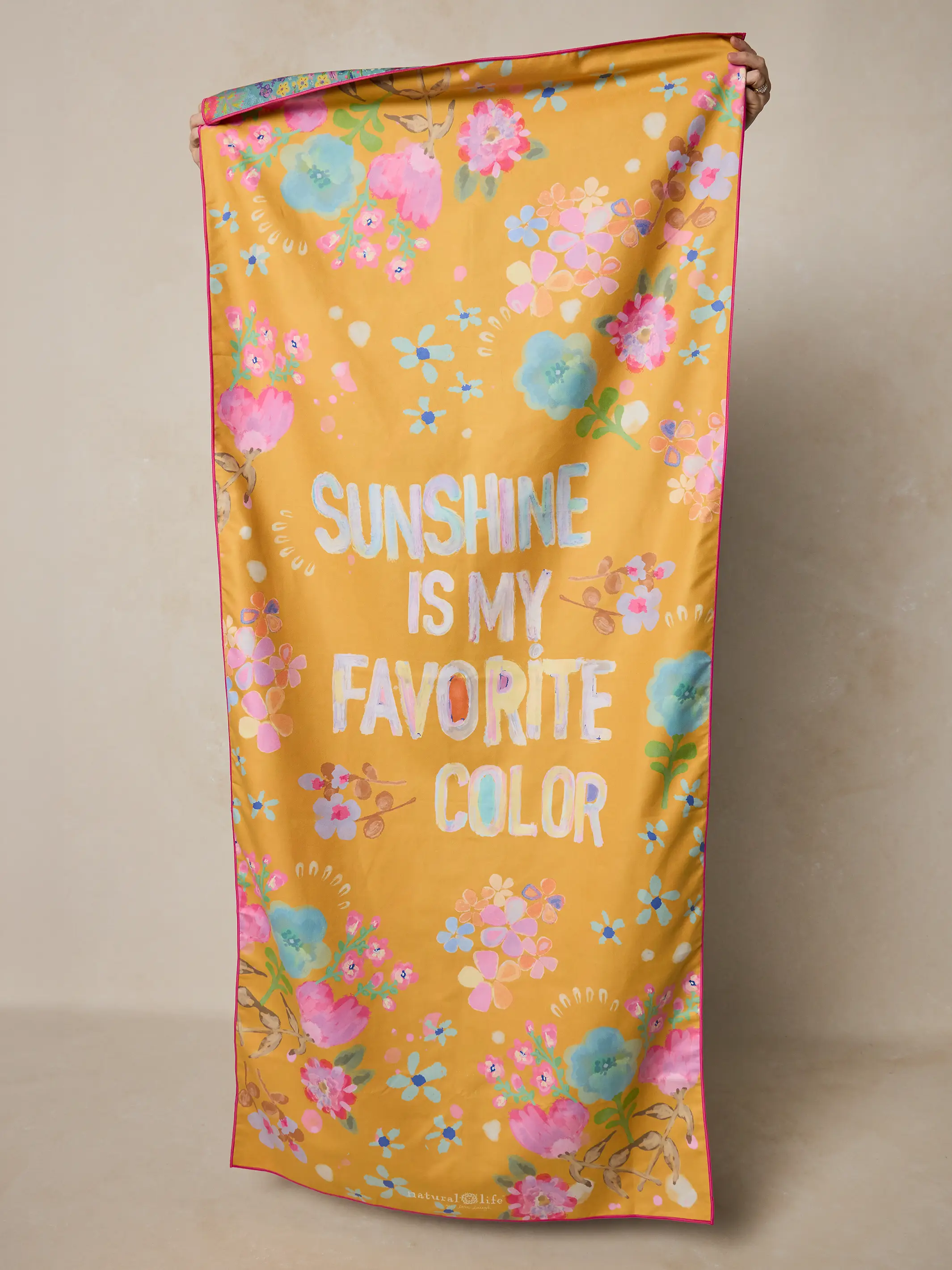 Double-Sided Microfiber Beach Towel - Sunshine Is My Favorite Color - Image 4