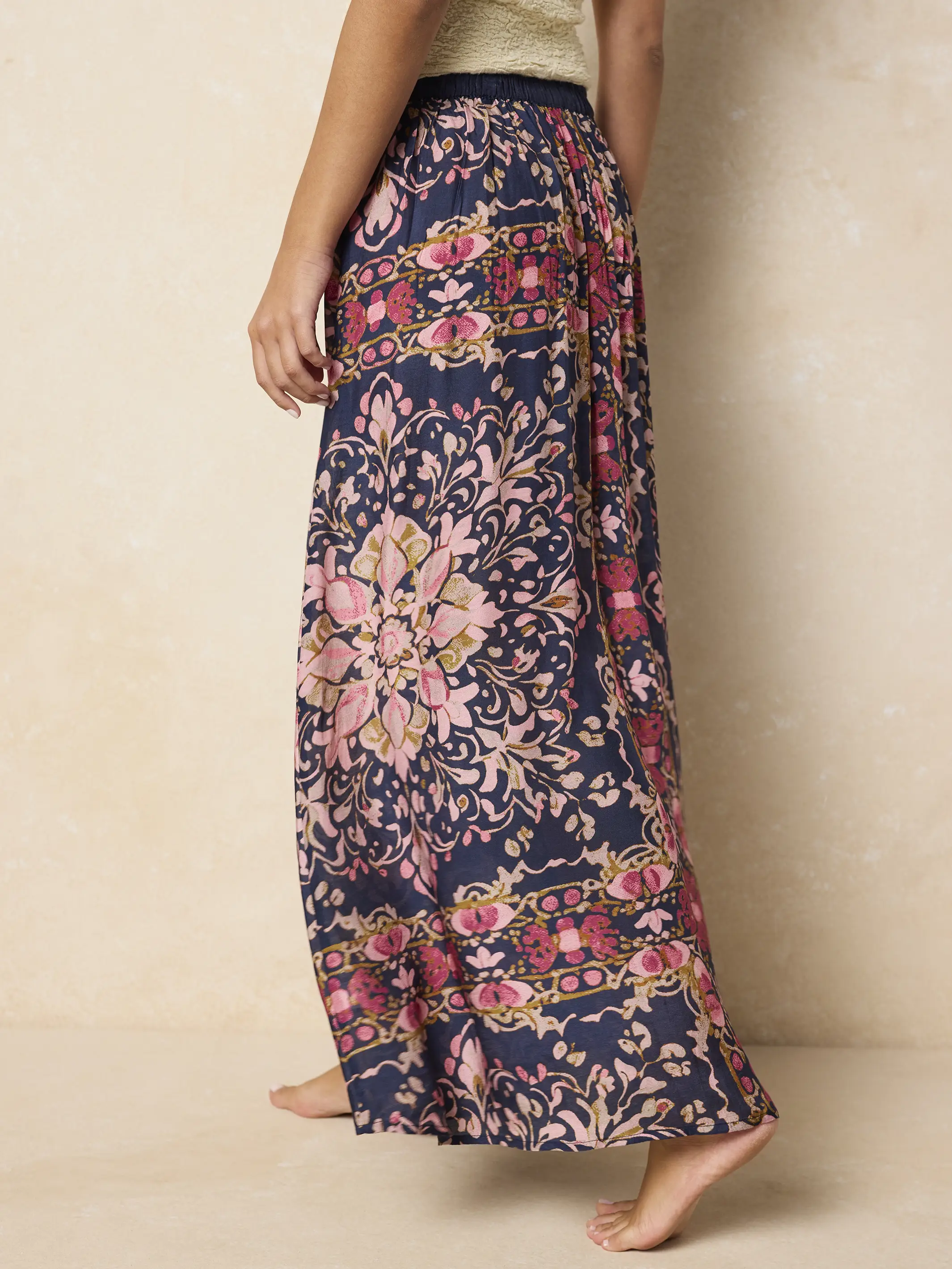 Elaina Maxi Skirt - Mandala Bandana Navy - Image 4