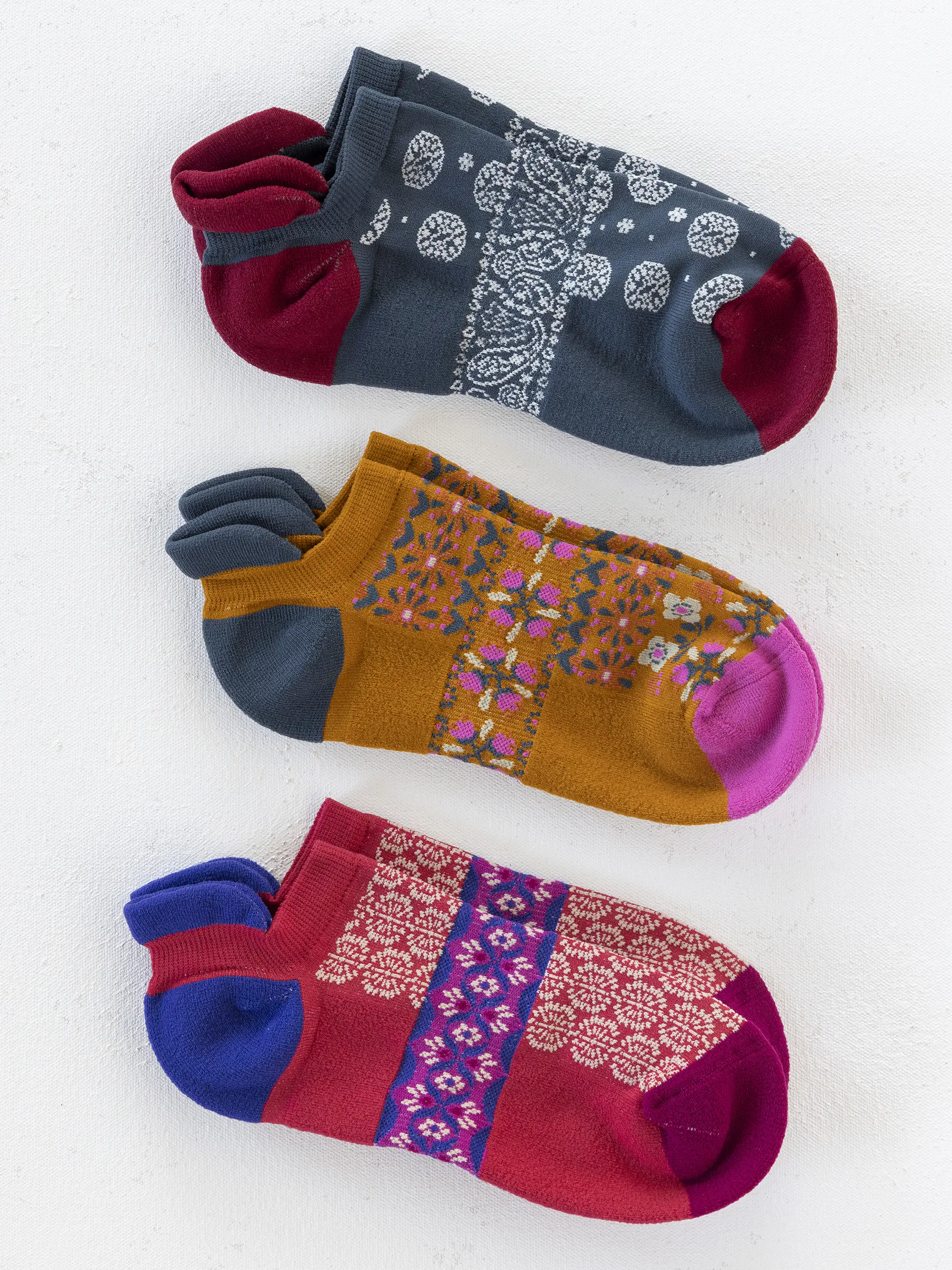 Favorite Fitness Socks, Set of 3 - Navy - Image 2