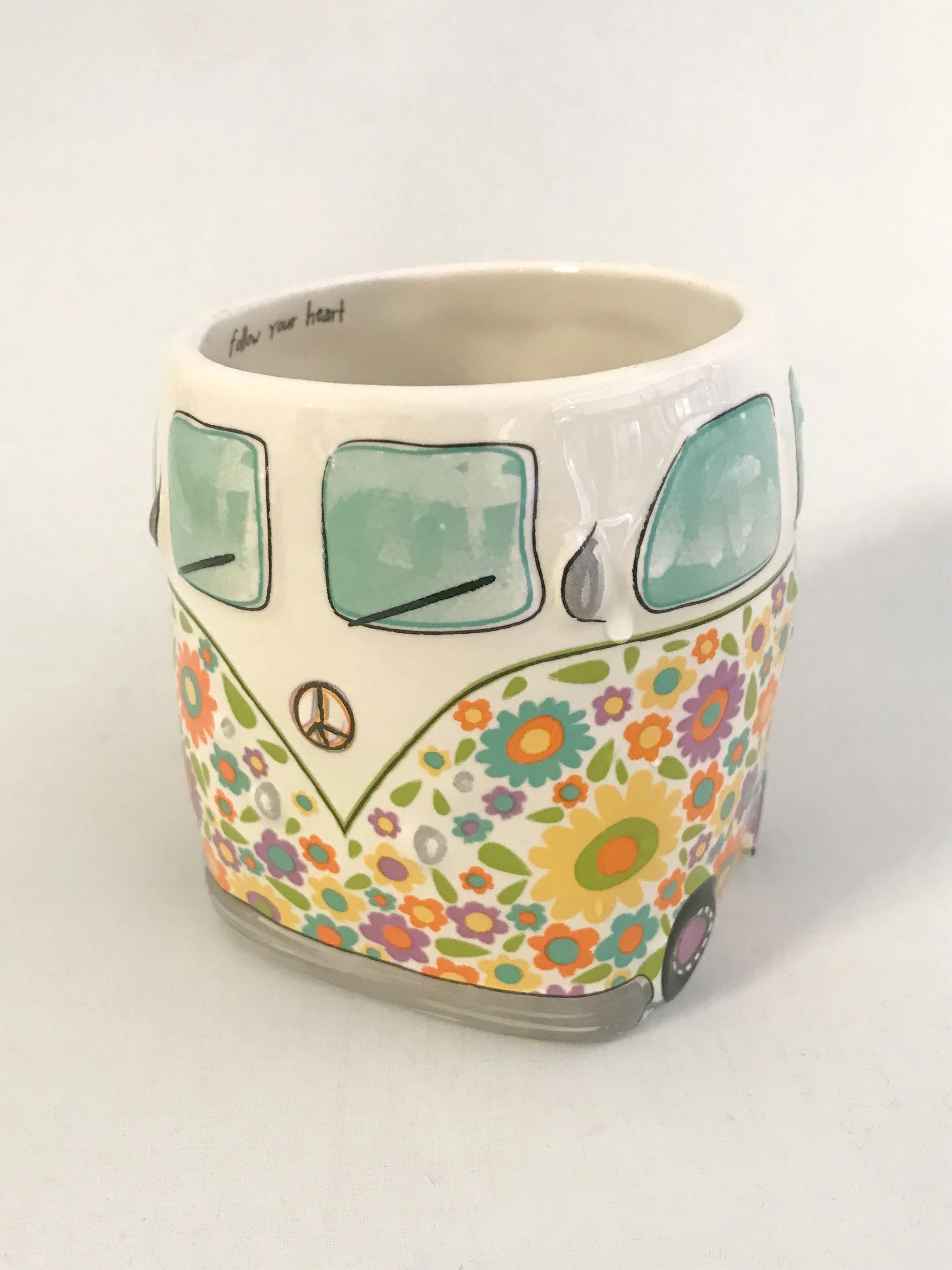 Folk Art Coffee Mug - Daisy The Van - Image 3