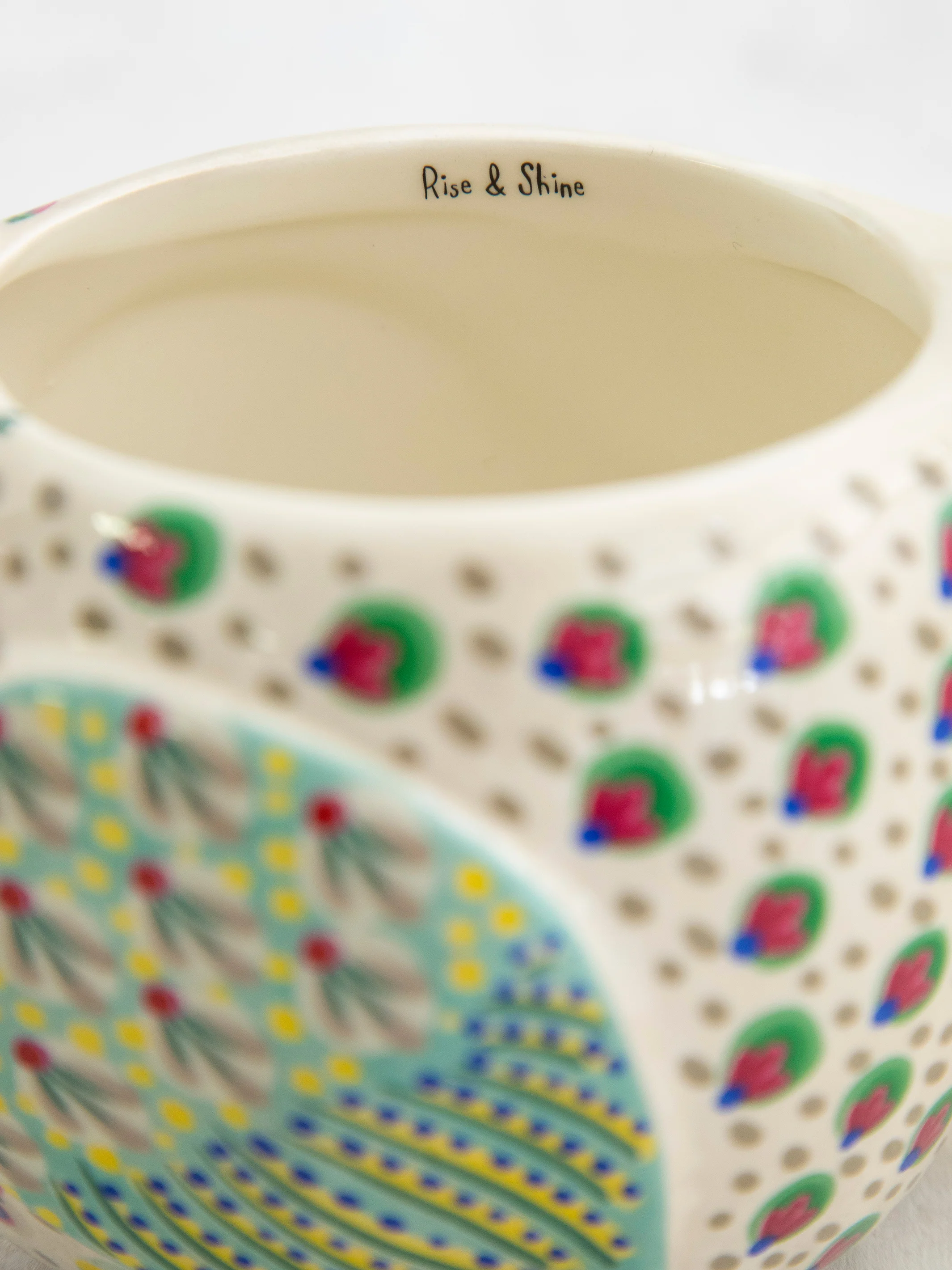 Folk Art Coffee Mug - Penny The Chicken - Image 3
