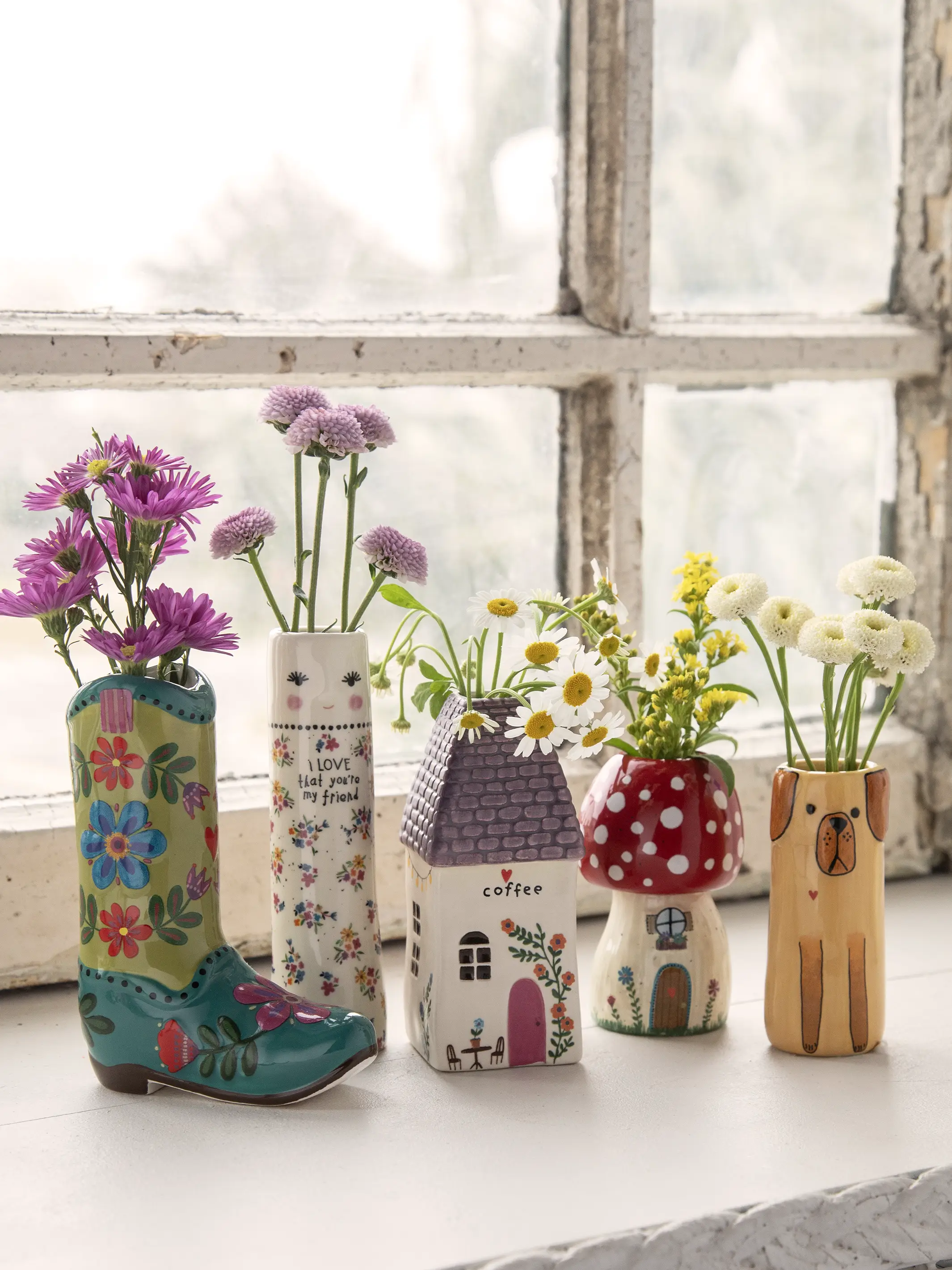 Folk Friend Bud Vase - Love That You're My Friend - Image 3