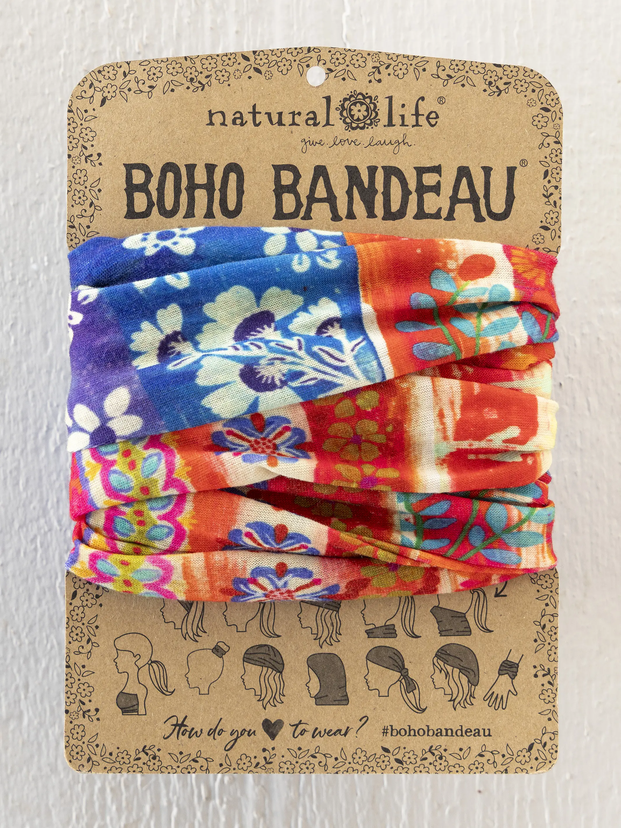 Full Boho Bandeau® Headband - American Flag - Image 2