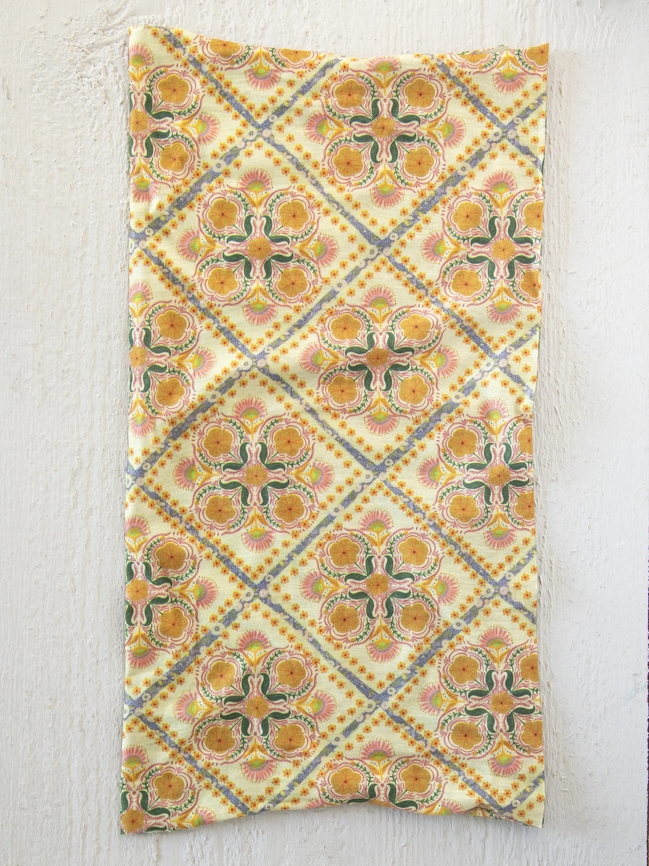 Full Boho Bandeau® Headband - Diamond Block Cream - Image 4