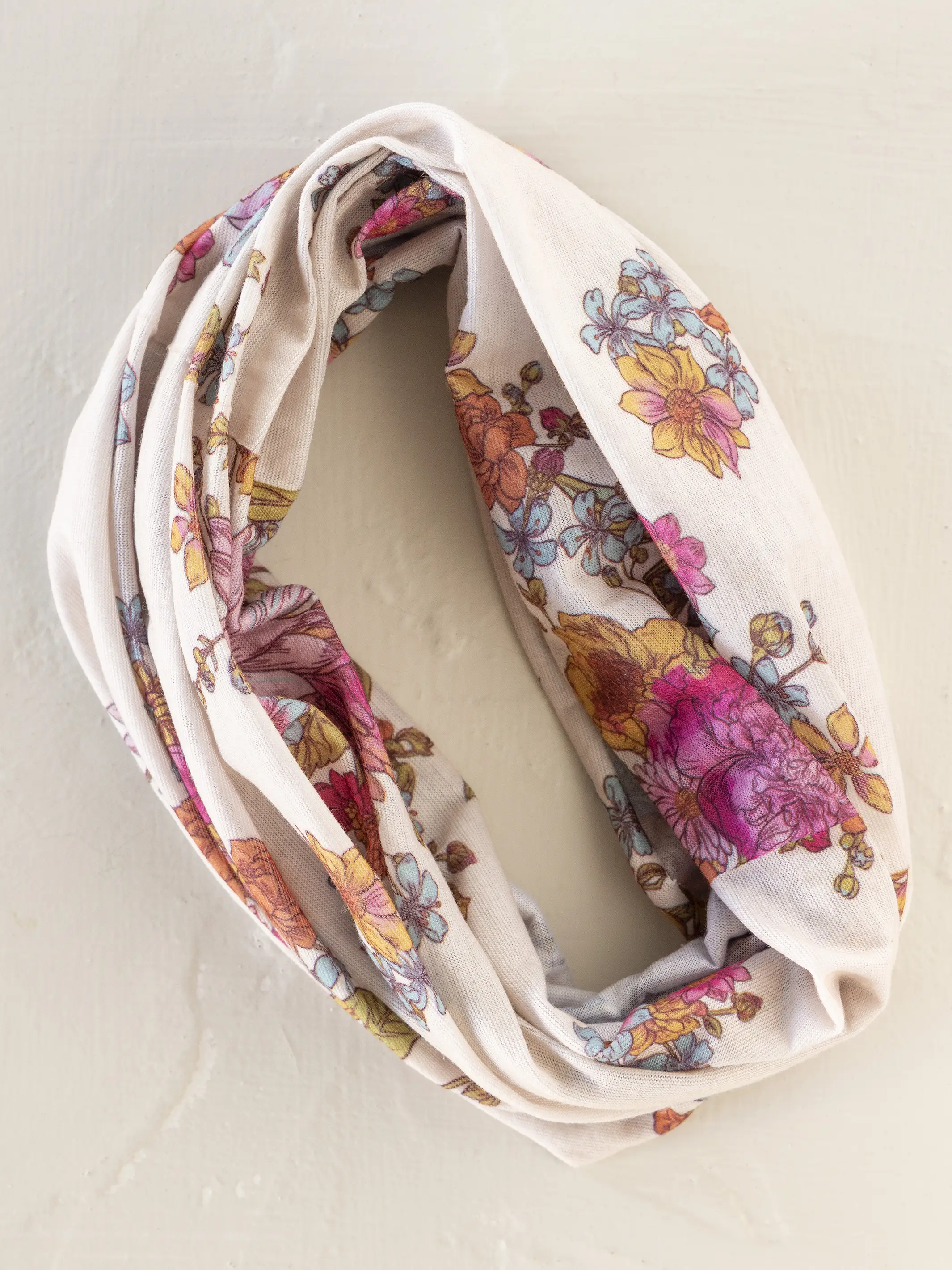 Full Boho Bandeau® Headband - English Garden Cream - Image 3