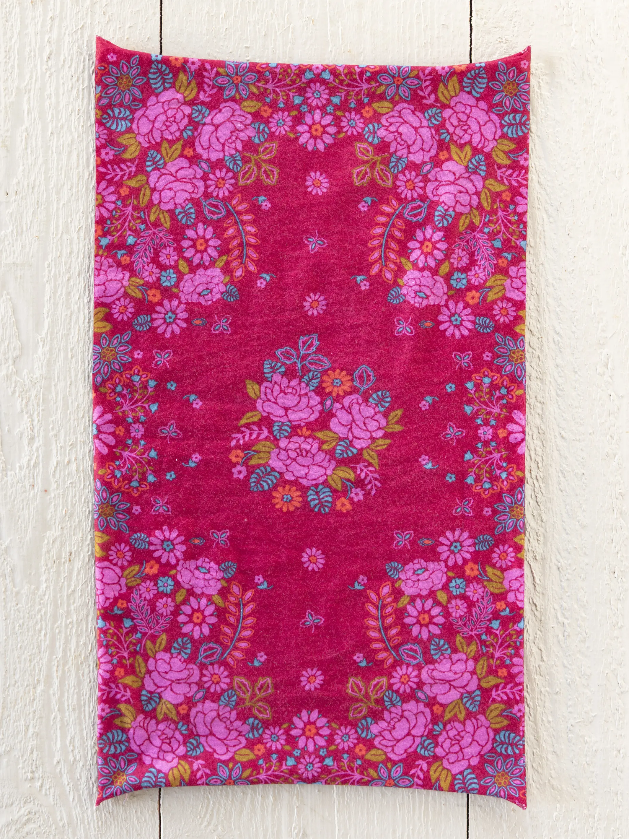 Full Boho Bandeau® Headband - Merlot Floral Bandana - Image 2